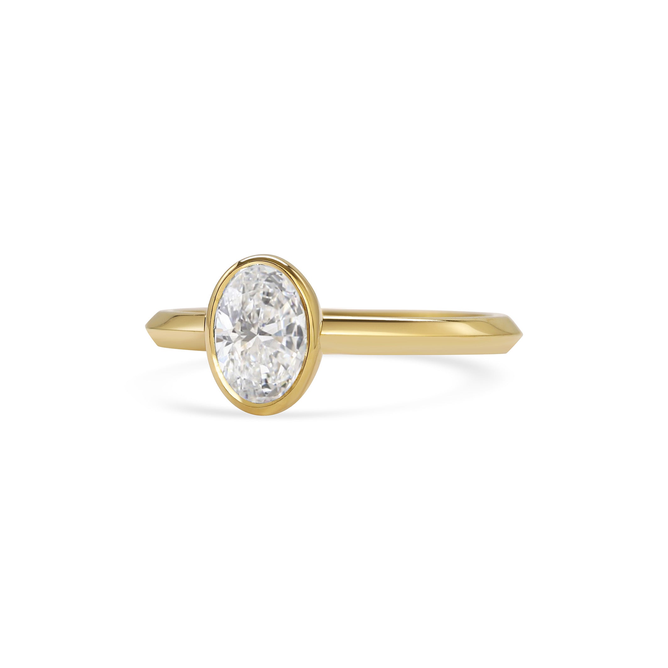 The Perseus Ring - Oval Cut by East London jeweller Rachel Boston | Discover our collections of unique and timeless engagement rings, wedding rings, and modern fine jewellery.