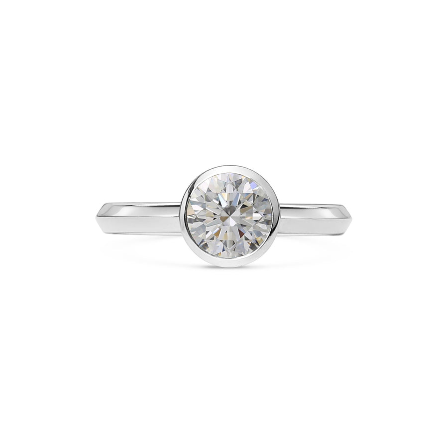 The Perseus Ring - Round Cut by East London jeweller Rachel Boston | Discover our collections of unique and timeless engagement rings, wedding rings, and modern fine jewellery. - Rachel Boston Jewellery