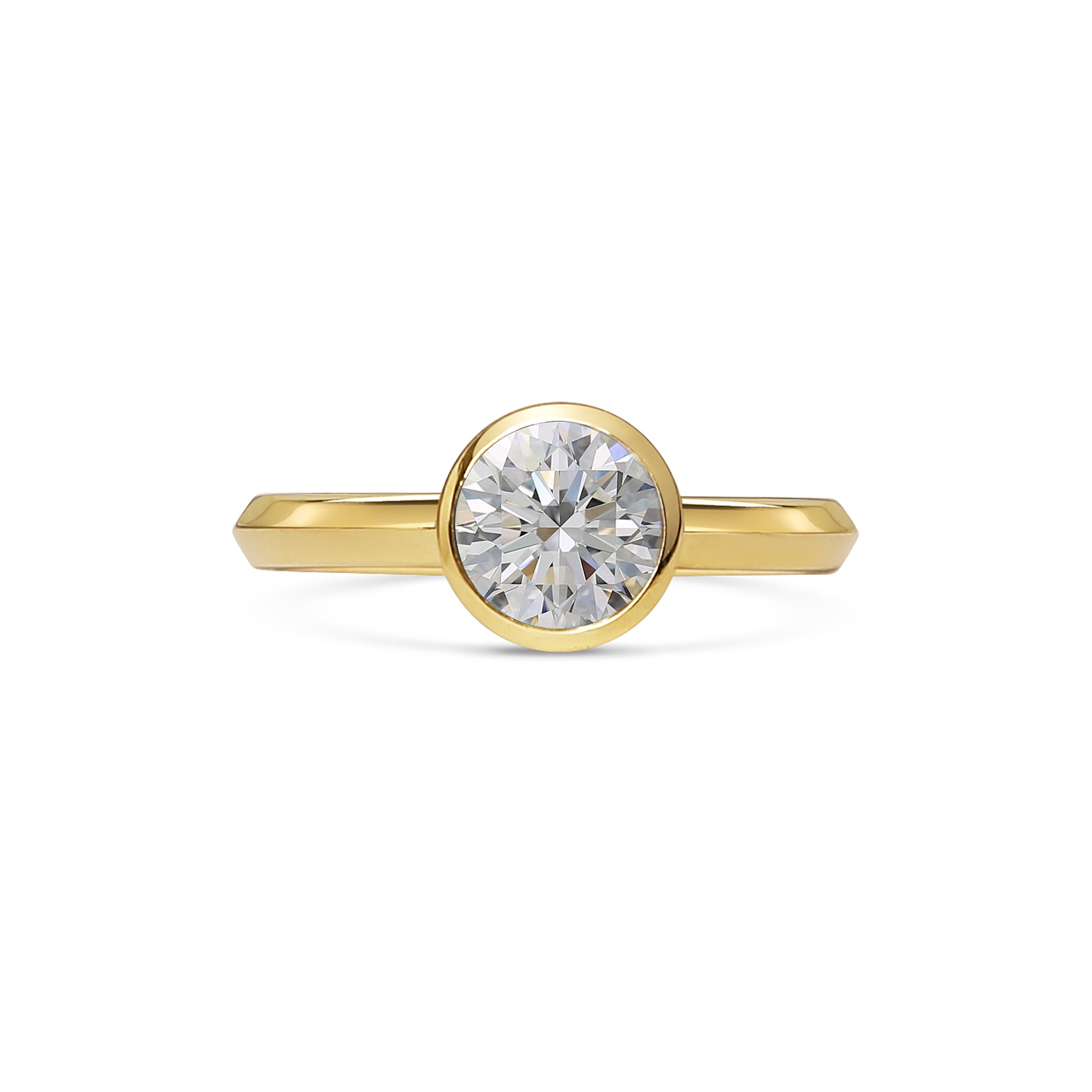 The Perseus Ring - Round Cut by East London jeweller Rachel Boston | Discover our collections of unique and timeless engagement rings, wedding rings, and modern fine jewellery.