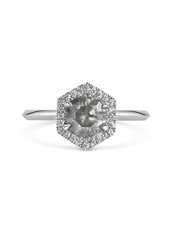 Phoenix - Grey Diamond Ring - Rachel Boston Jewellery