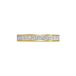 Princess Cut Channel Set Wedding Band