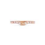 Princess Cut Duo Curve Wedding Band