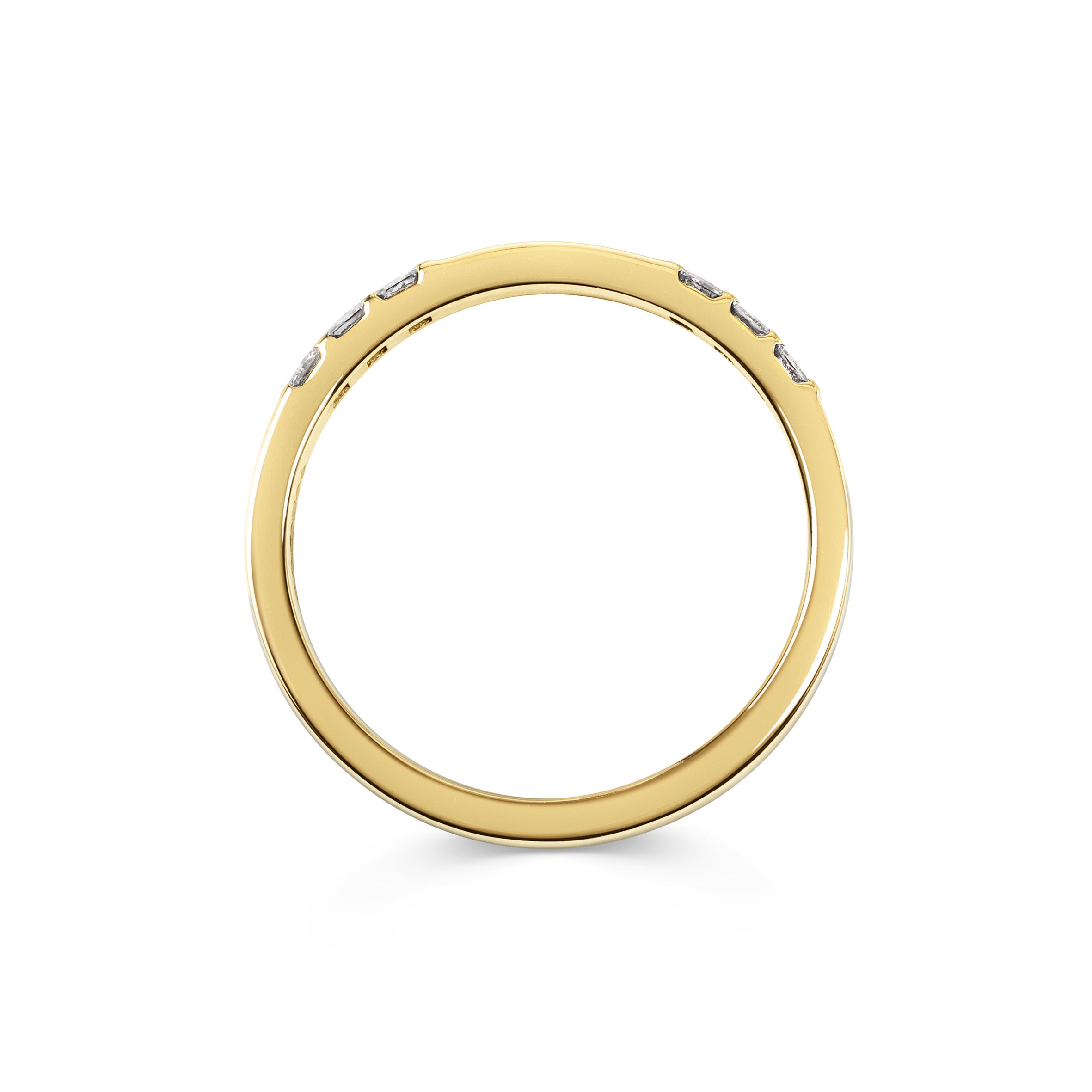 The Princess Cut Duo Wedding Band by East London jeweller Rachel Boston | Discover our collections of unique and timeless engagement rings, wedding rings, and modern fine jewellery.