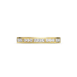 Princess and Round Channel Set Wedding Band