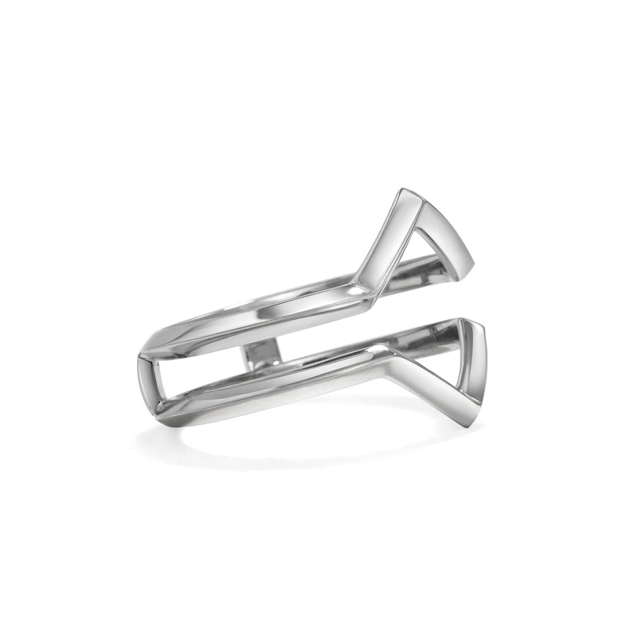 The Quadro Double Wedding Band by East London jeweller Rachel Boston | Discover our collections of unique and timeless engagement rings, wedding rings, and modern fine jewellery. - Rachel Boston Jewellery