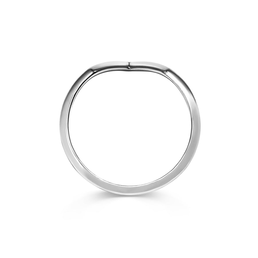 The Quadro Wedding Band by East London jeweller Rachel Boston | Discover our collections of unique and timeless engagement rings, wedding rings, and modern fine jewellery. - Rachel Boston Jewellery