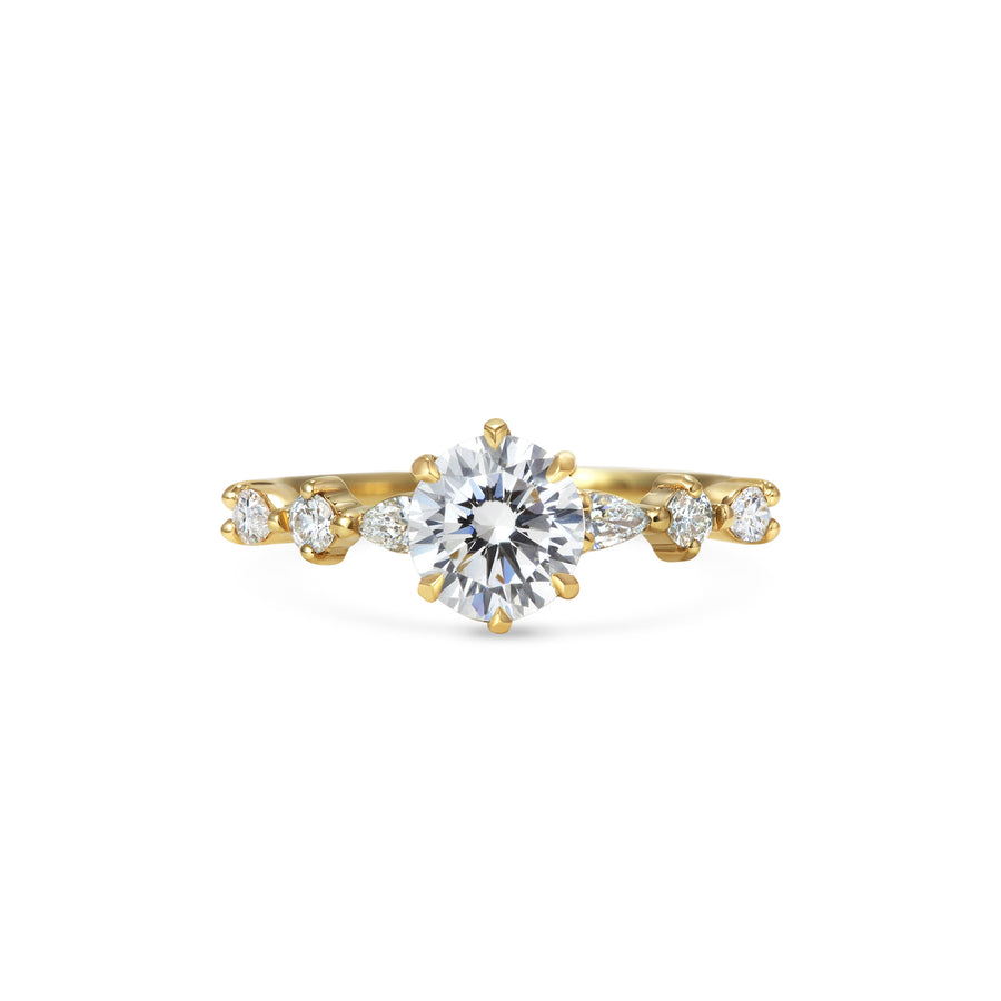 The Quin Ring by East London jeweller Rachel Boston | Discover our collections of unique and timeless engagement rings, wedding rings, and modern fine jewellery. - Rachel Boston Jewellery