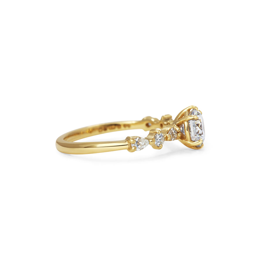 The Quin Ring by East London jeweller Rachel Boston | Discover our collections of unique and timeless engagement rings, wedding rings, and modern fine jewellery. - Rachel Boston Jewellery