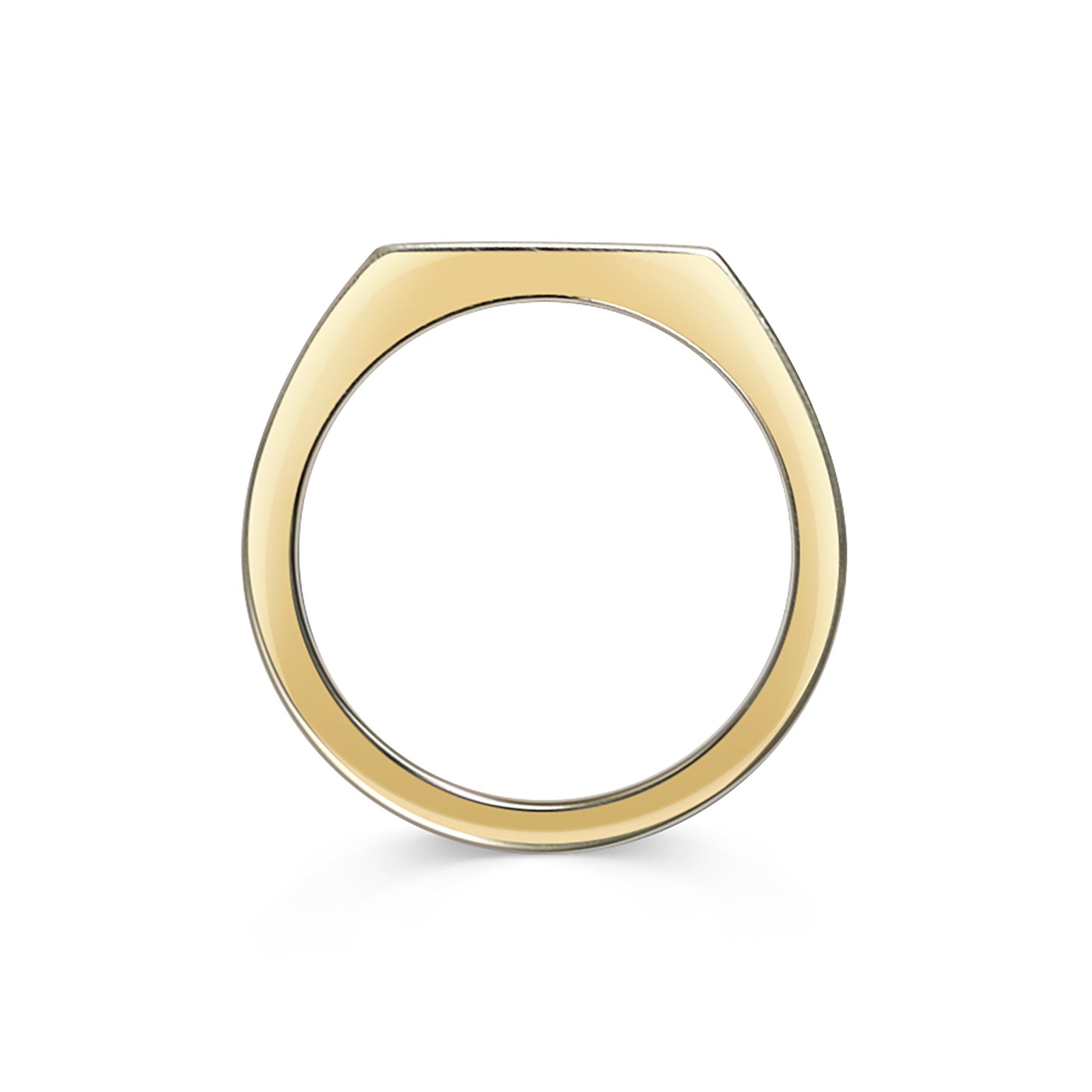 The Baguette Diamond Signet Ring by East London jeweller Rachel Boston | Discover our collections of unique and timeless engagement rings, wedding rings, and modern fine jewellery.