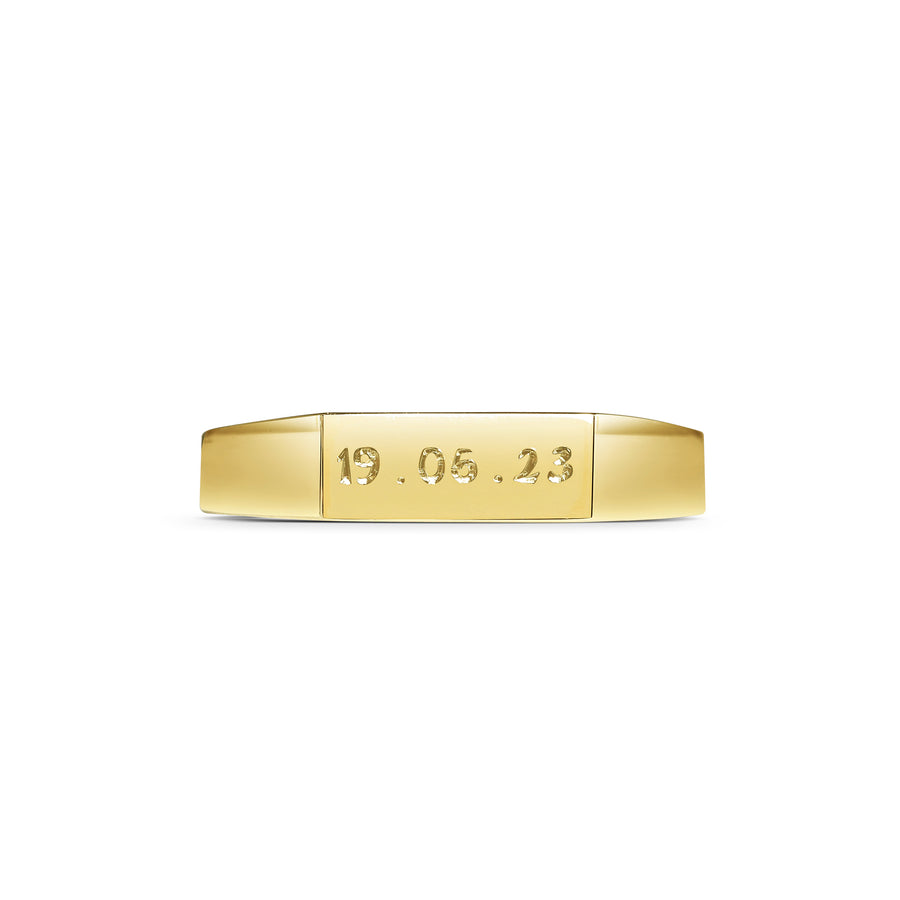 The Rectangular Signet Ring by East London jeweller Rachel Boston | Discover our collections of unique and timeless engagement rings, wedding rings, and modern fine jewellery. - Rachel Boston Jewellery