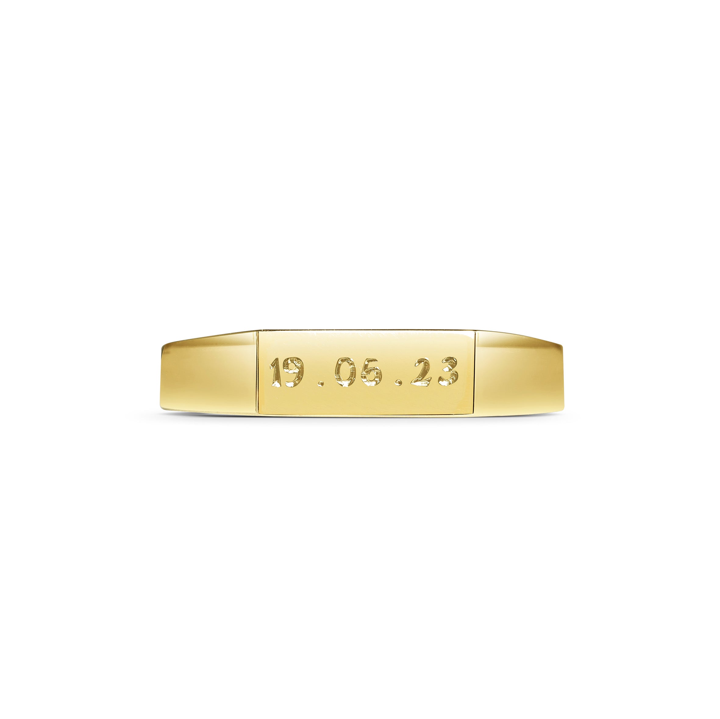 The Rectangular Signet Ring by East London jeweller Rachel Boston | Discover our collections of unique and timeless engagement rings, wedding rings, and modern fine jewellery.