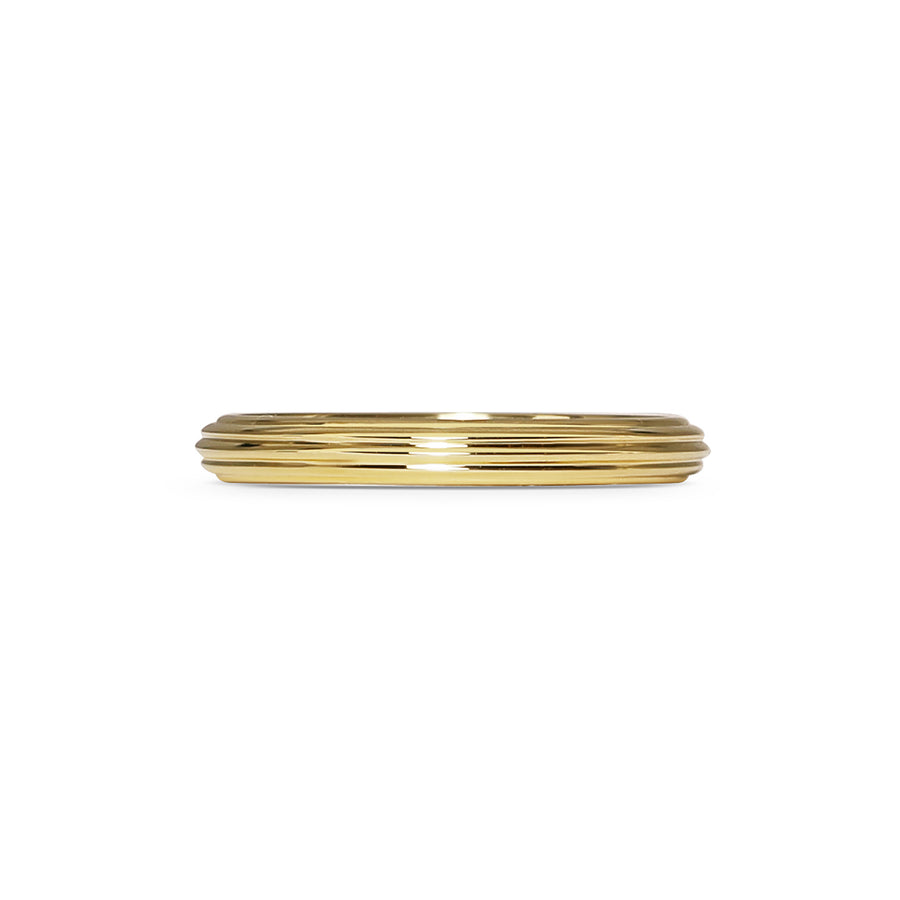 The Ridged Band - 2.5mm by East London jeweller Rachel Boston | Discover our collections of unique and timeless engagement rings, wedding rings, and modern fine jewellery. - Rachel Boston Jewellery