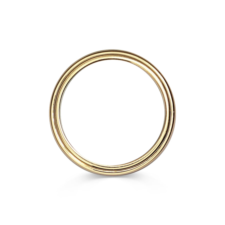 The Ridged Band - 2.5mm by East London jeweller Rachel Boston | Discover our collections of unique and timeless engagement rings, wedding rings, and modern fine jewellery. - Rachel Boston Jewellery