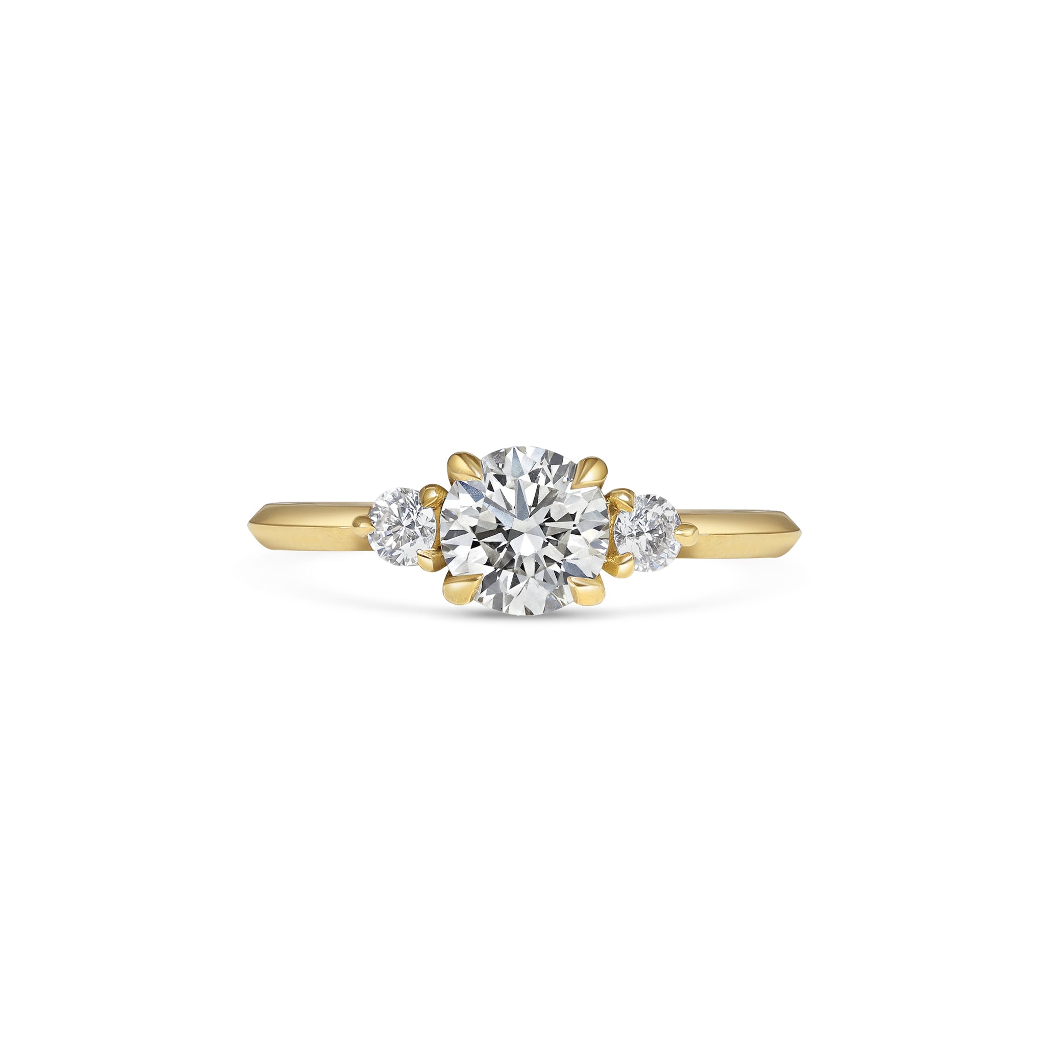 The Rita Ring - Round Cut 0.70ct by East London jeweller Rachel Boston | Discover our collections of unique and timeless engagement rings, wedding rings, and modern fine jewellery.