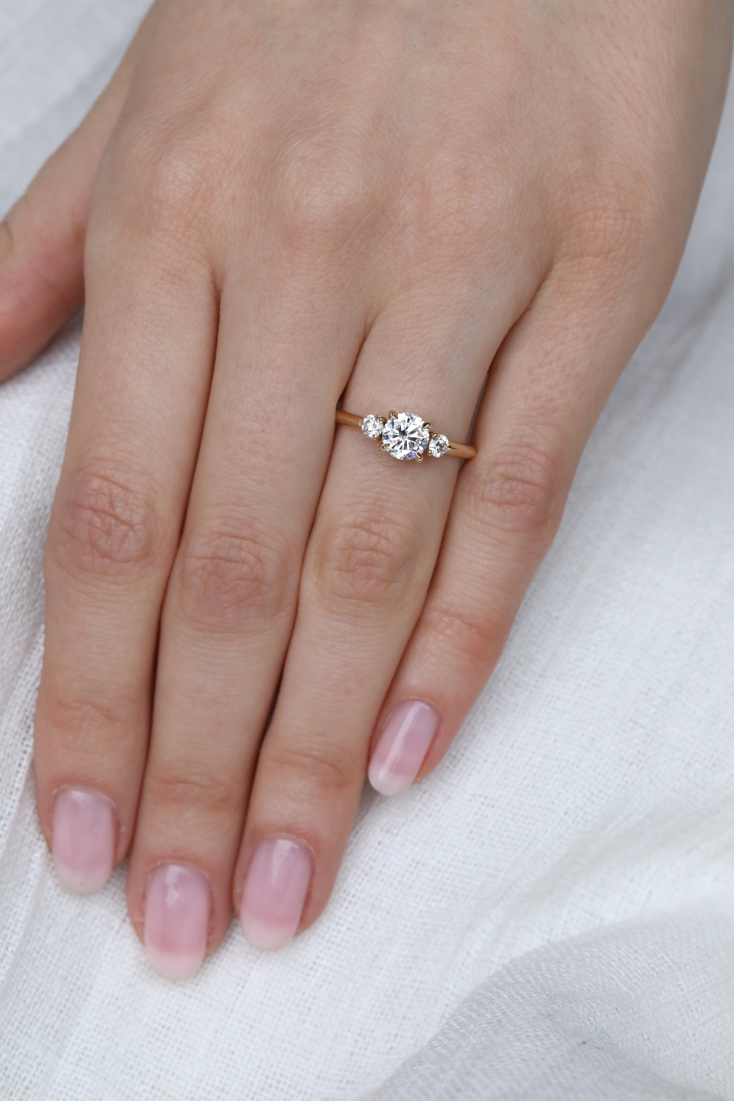 The Rita Ring by East London jeweller Rachel Boston | Discover our collections of unique and timeless engagement rings, wedding rings, and modern fine jewellery.
