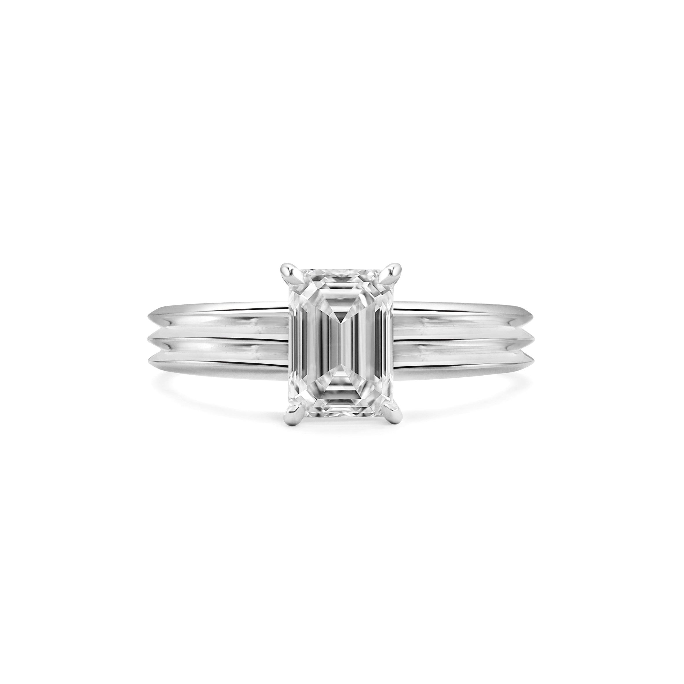 The Rosa Ring by East London jeweller Rachel Boston | Discover our collections of unique and timeless engagement rings, wedding rings, and modern fine jewellery.