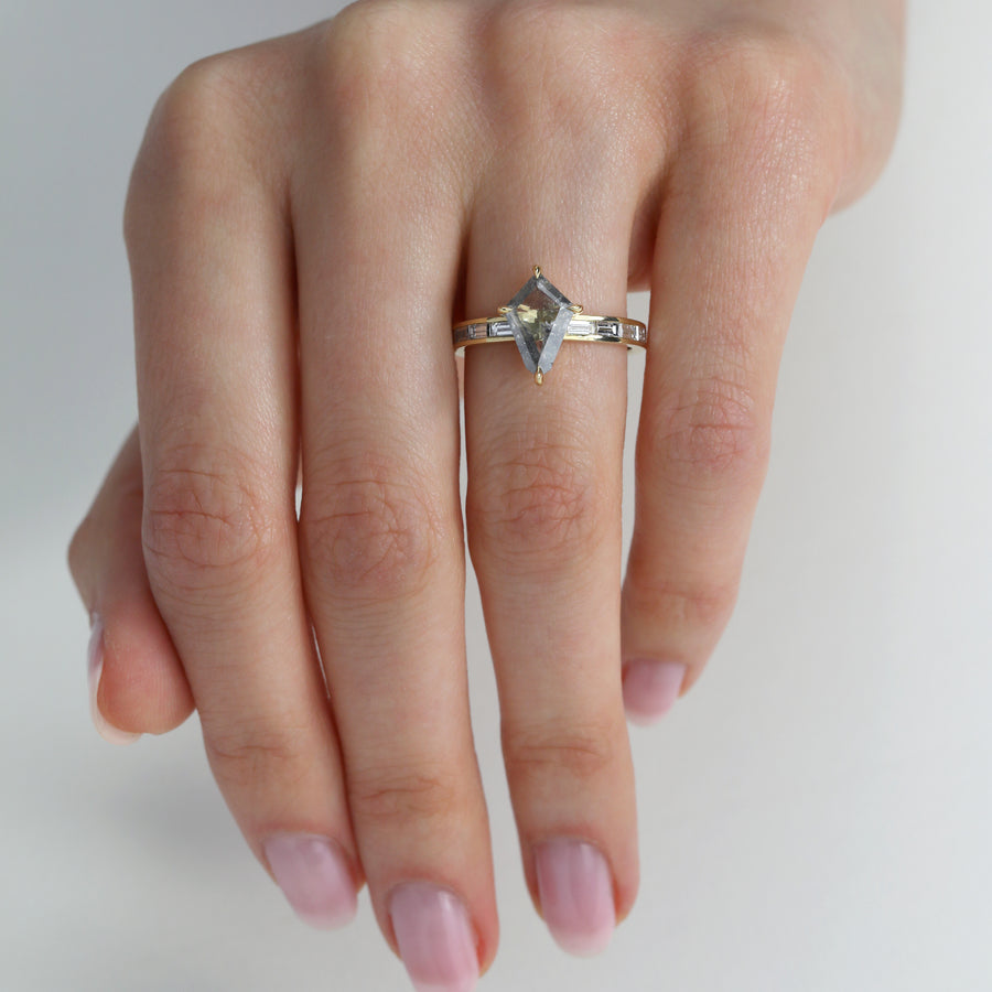 The X - Rosalind Ring by East London jeweller Rachel Boston | Discover our collections of unique and timeless engagement rings, wedding rings, and modern fine jewellery. - Rachel Boston Jewellery
