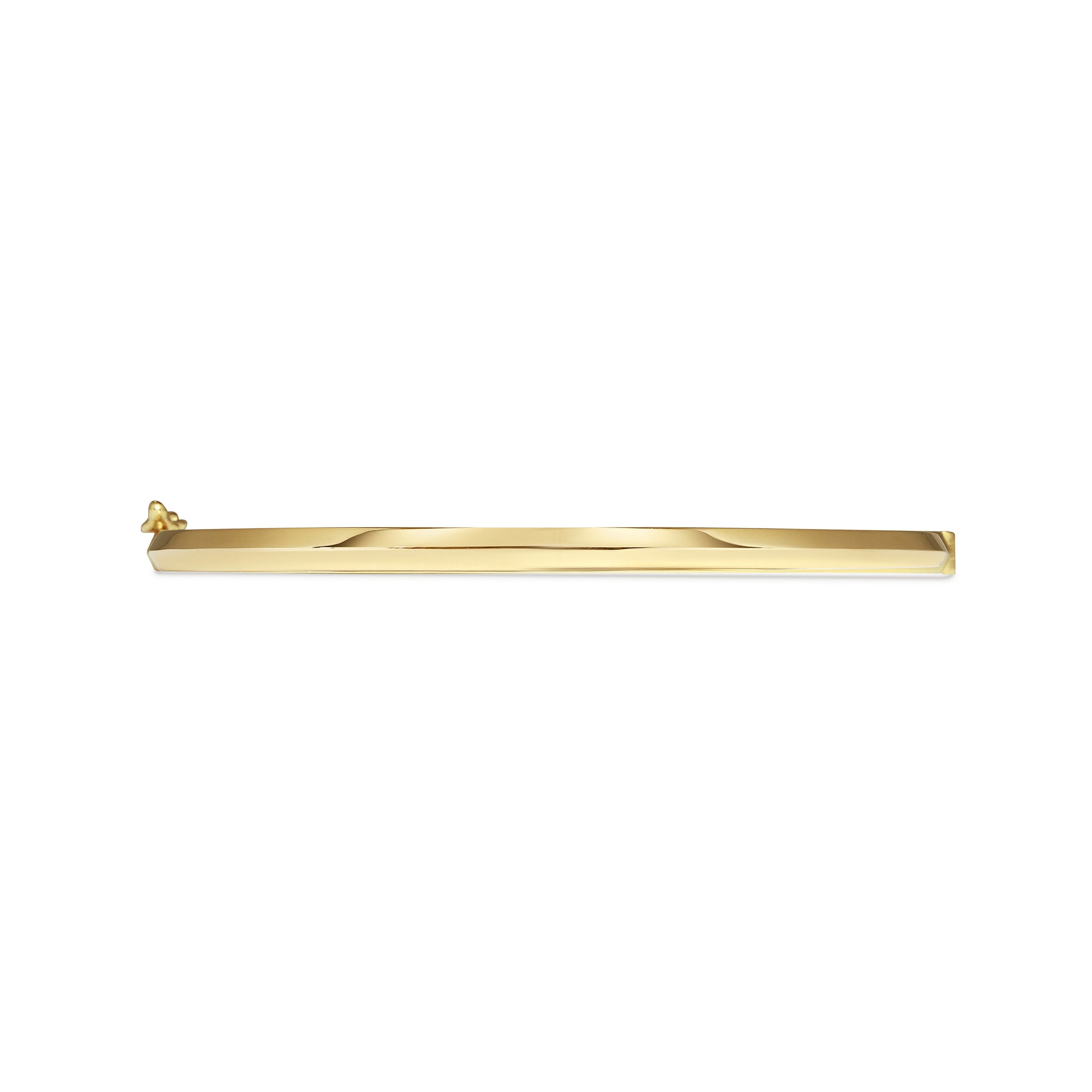 The Single Knife Edge Bangle by East London jeweller Rachel Boston | Discover our collections of unique and timeless engagement rings, wedding rings, and modern fine jewellery.