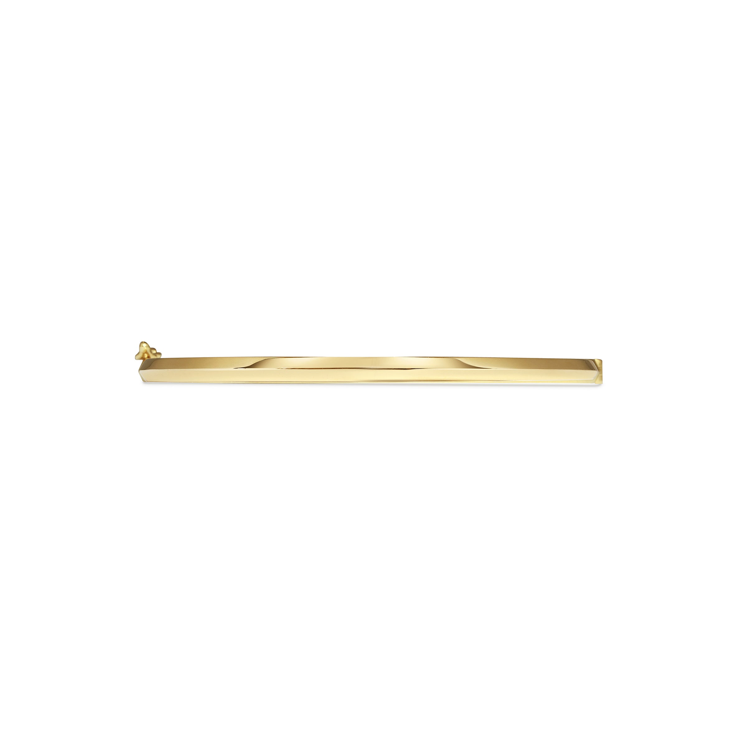The Single Knife Edge Bangle by East London jeweller Rachel Boston | Discover our collections of unique and timeless engagement rings, wedding rings, and modern fine jewellery.