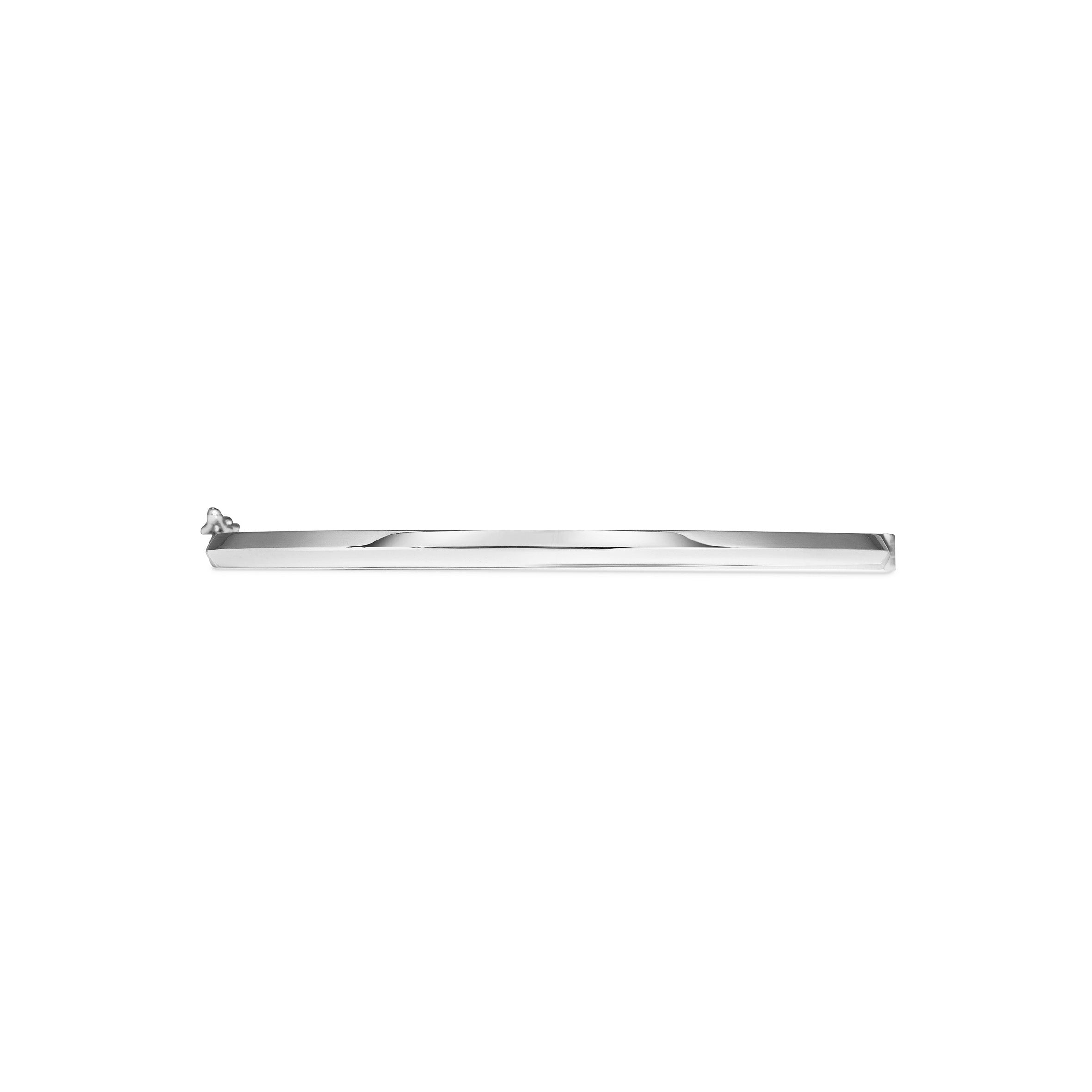 The Single Knife Edge Bangle by East London jeweller Rachel Boston | Discover our collections of unique and timeless engagement rings, wedding rings, and modern fine jewellery.