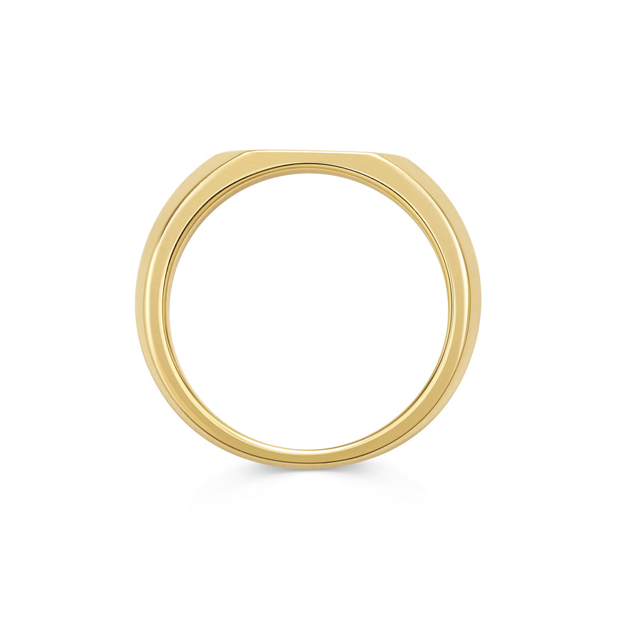The Slim Signet Straight Ring by East London jeweller Rachel Boston | Discover our collections of unique and timeless engagement rings, wedding rings, and modern fine jewellery. - Rachel Boston Jewellery