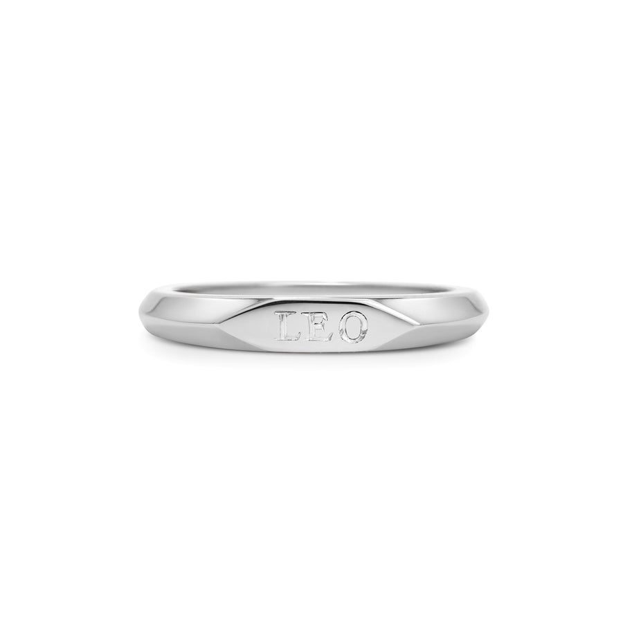 The Slim Signet Tapered Ring by East London jeweller Rachel Boston | Discover our collections of unique and timeless engagement rings, wedding rings, and modern fine jewellery. - Rachel Boston Jewellery