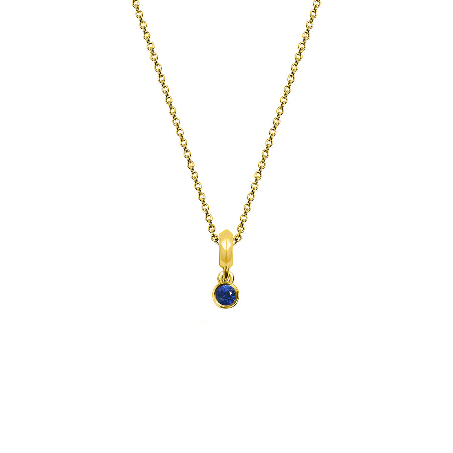 SMALL DROPLET SAPPHIRE NECKLACE