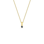 SMALL DROPLET SAPPHIRE NECKLACE