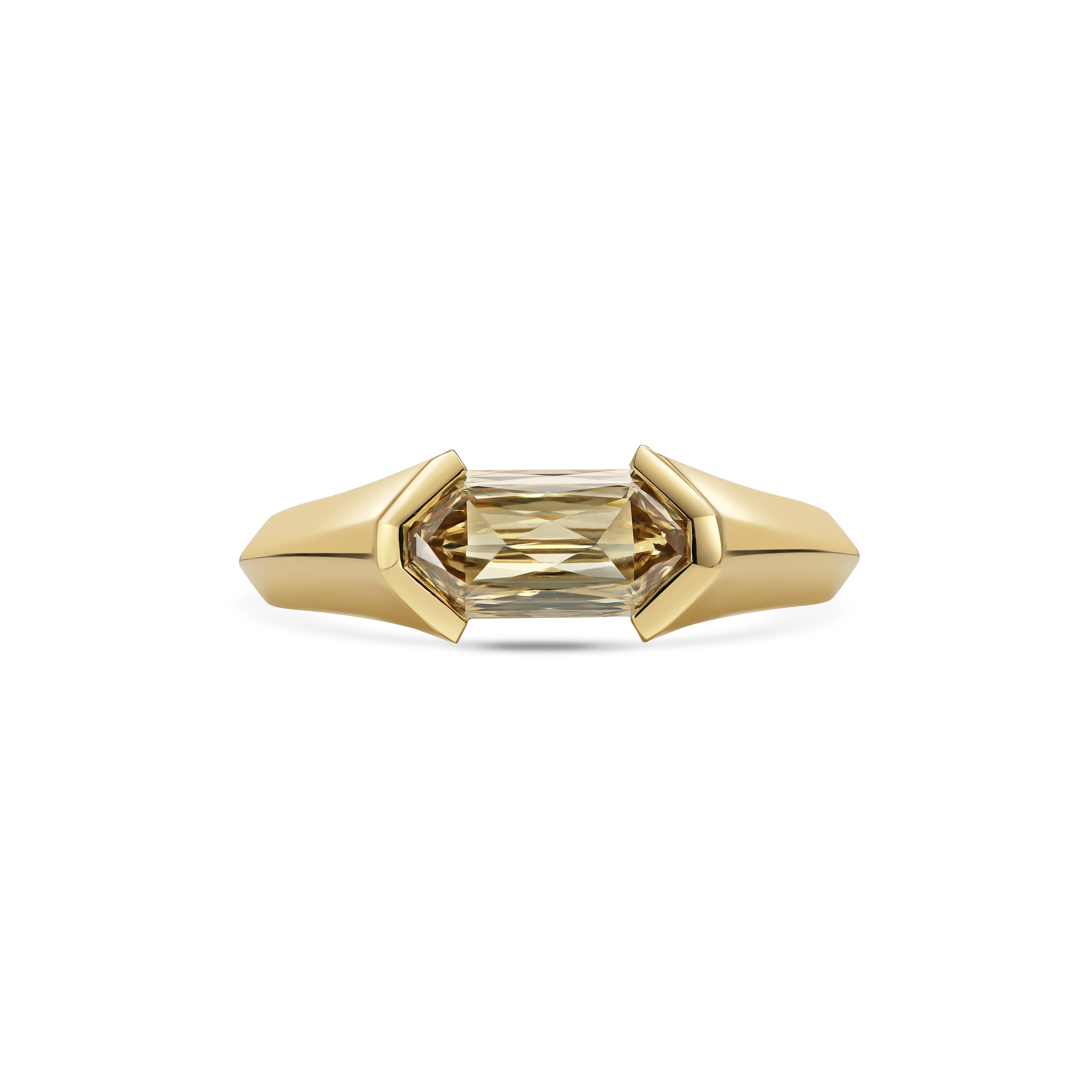 The X-SOLSTICE Ring by East London jeweller Rachel Boston | Discover our collections of unique and timeless engagement rings, wedding rings, and modern fine jewellery.
