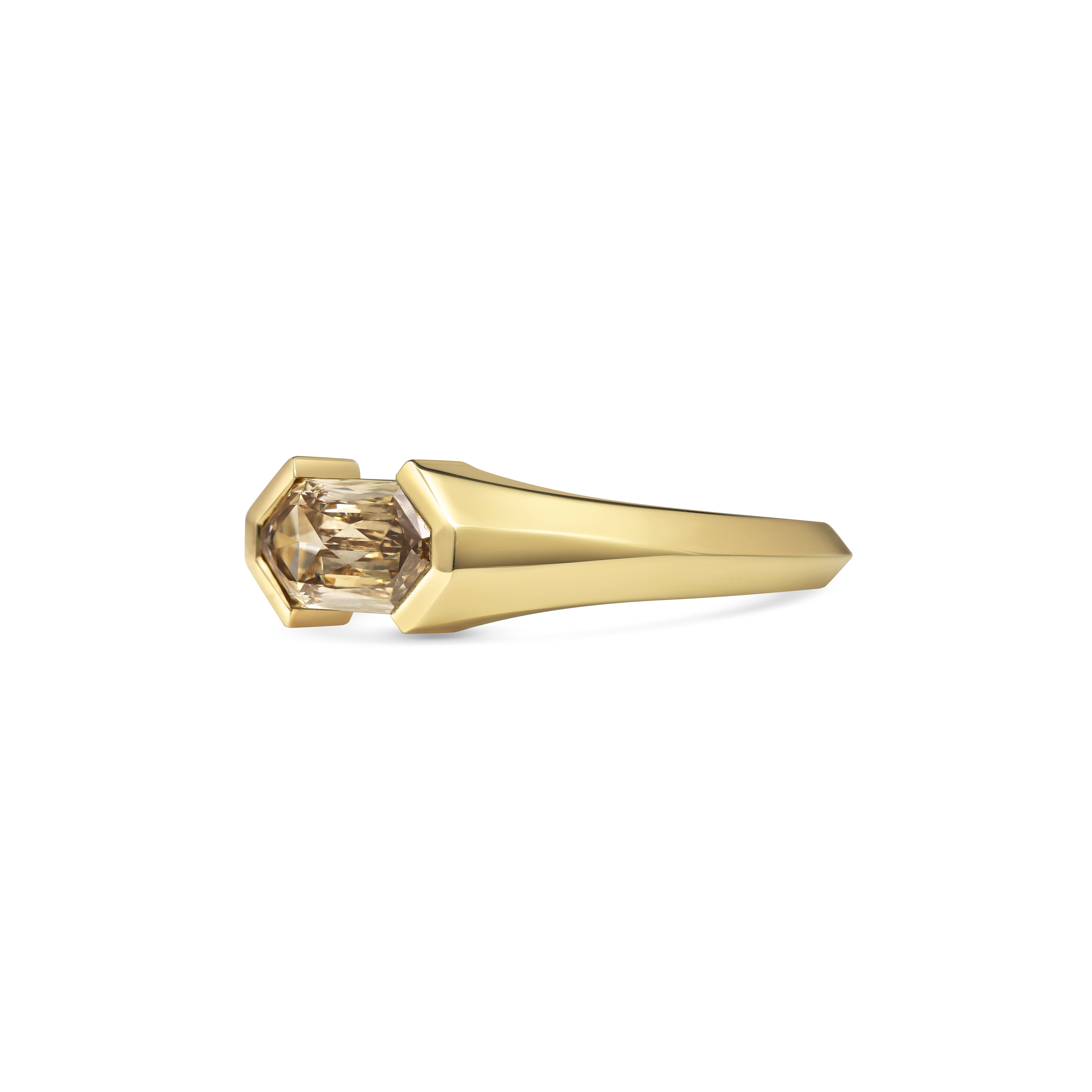 The X-SOLSTICE Ring by East London jeweller Rachel Boston | Discover our collections of unique and timeless engagement rings, wedding rings, and modern fine jewellery.