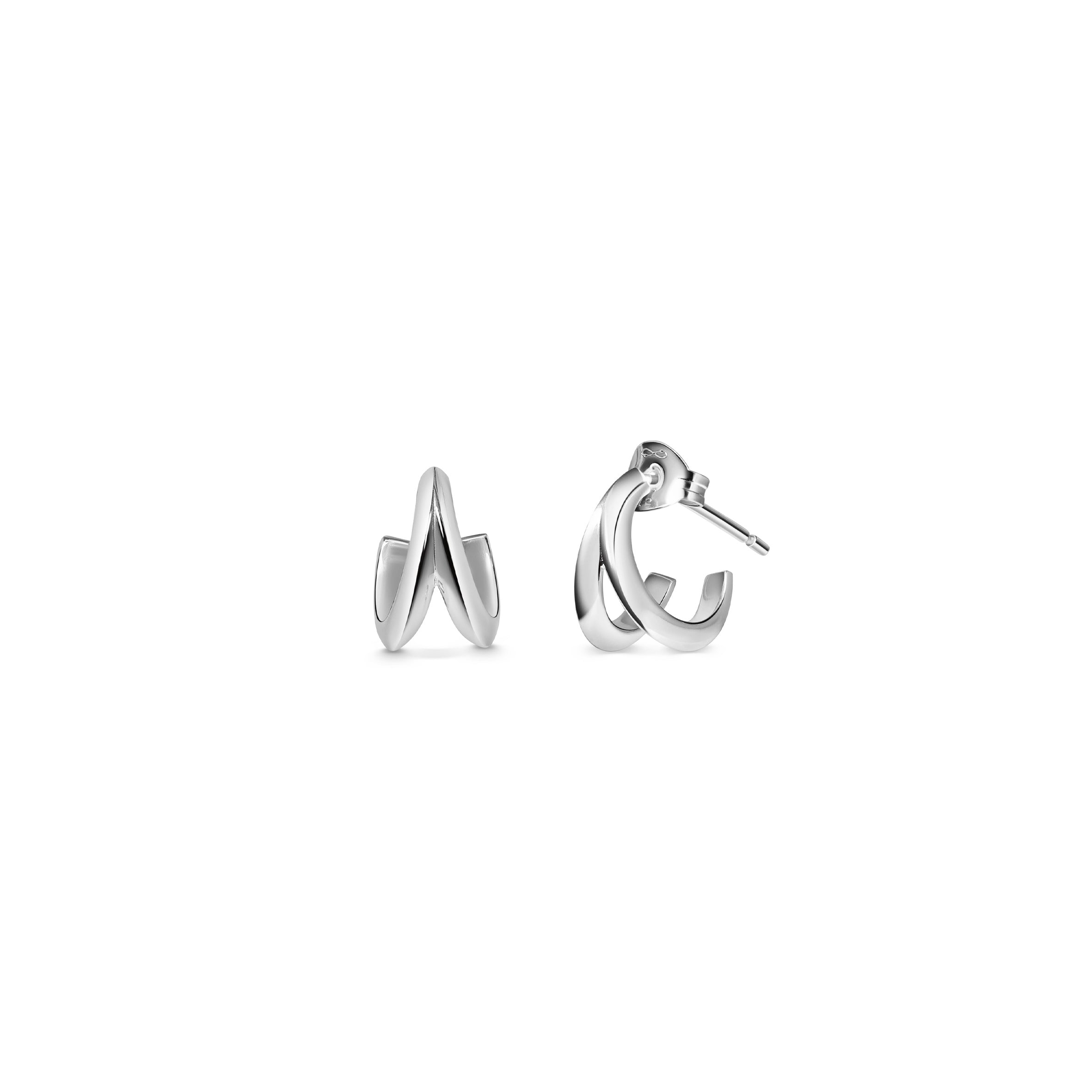 The Split Claw Earrings by East London jeweller Rachel Boston | Discover our collections of unique and timeless engagement rings, wedding rings, and modern fine jewellery.