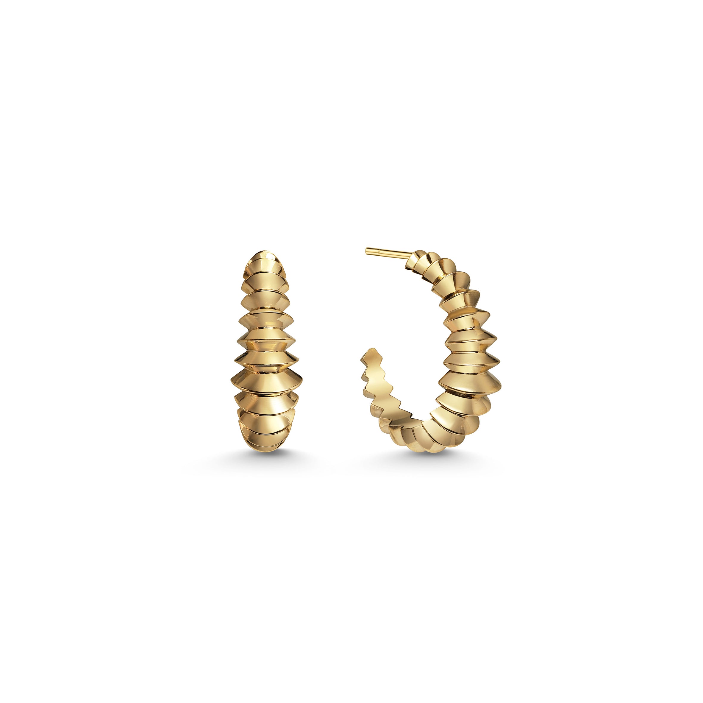 The Suadela Earrings by East London jeweller Rachel Boston | Discover our collections of unique and timeless engagement rings, wedding rings, and modern fine jewellery.