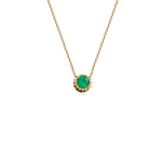 X - Sunburst Emerald Necklace