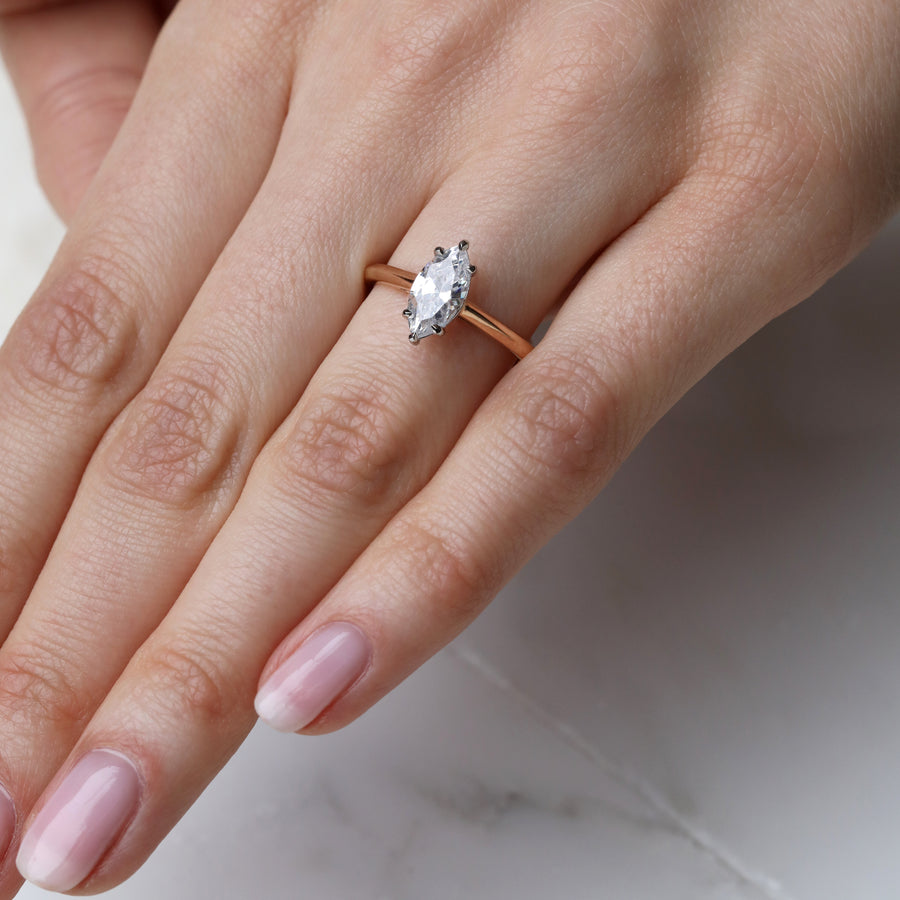 The Thelma Ring by East London jeweller Rachel Boston | Discover our collections of unique and timeless engagement rings, wedding rings, and modern fine jewellery. - Rachel Boston Jewellery