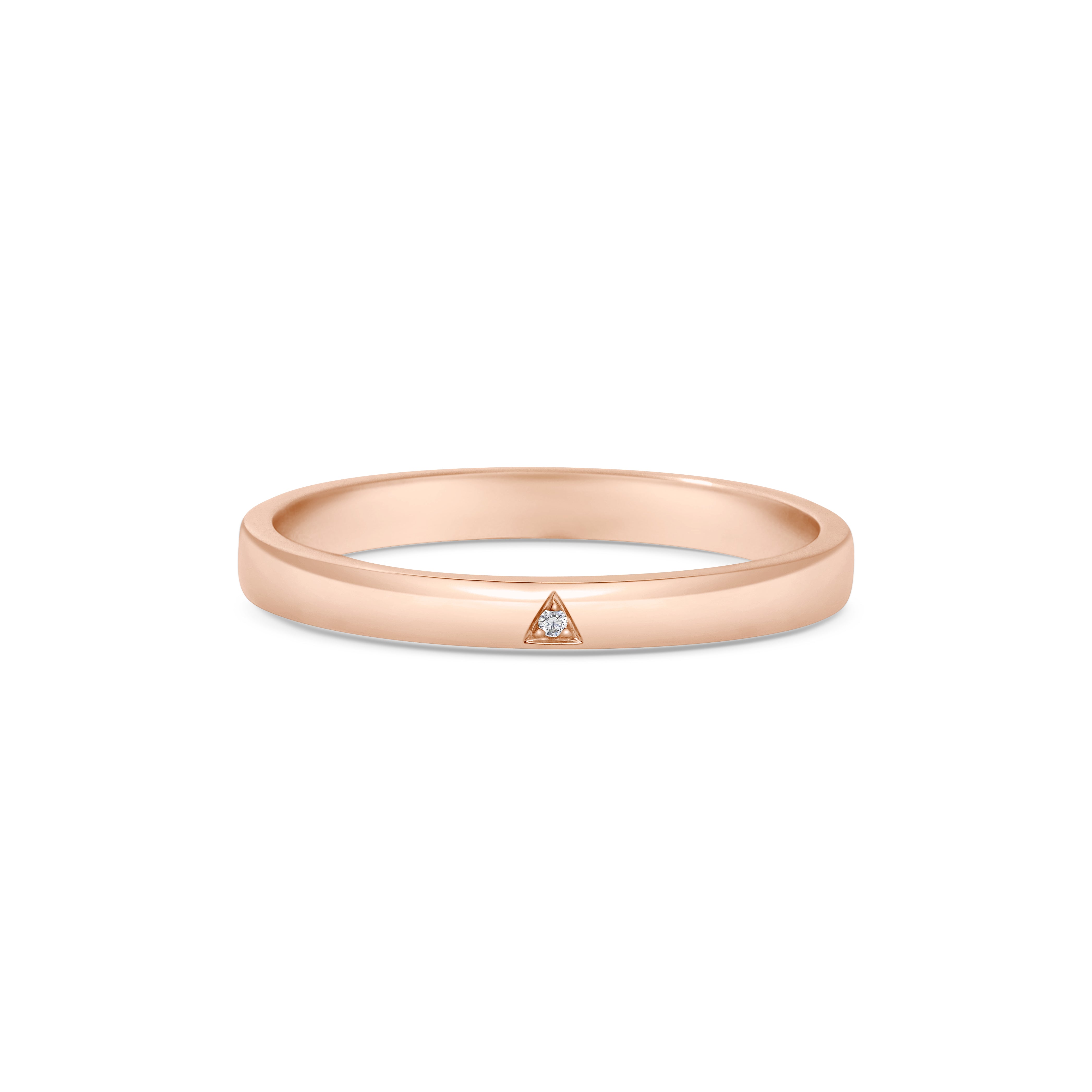 The Triangulum Band by East London jeweller Rachel Boston | Discover our collections of unique and timeless engagement rings, wedding rings, and modern fine jewellery.