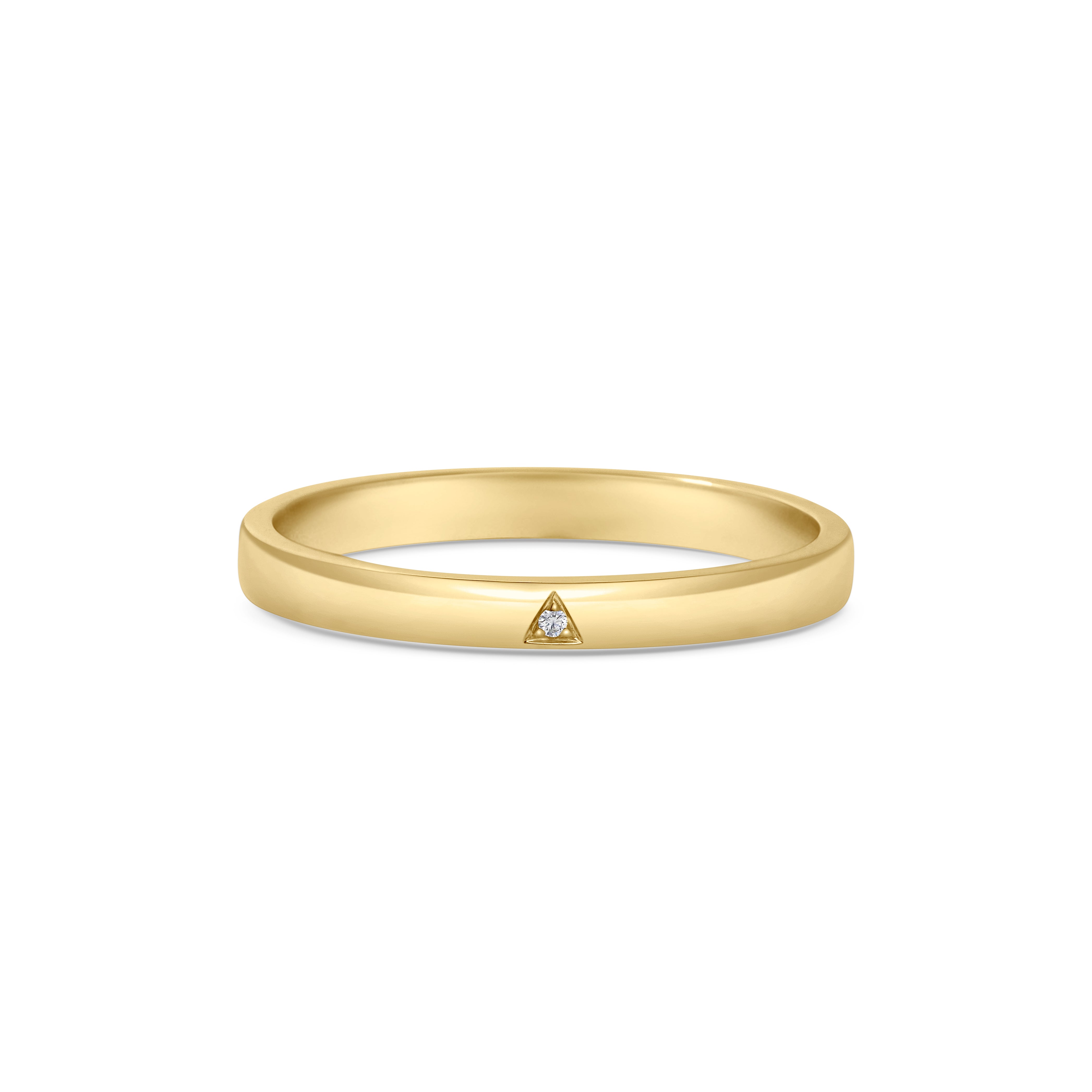 The Triangulum Band by East London jeweller Rachel Boston | Discover our collections of unique and timeless engagement rings, wedding rings, and modern fine jewellery.