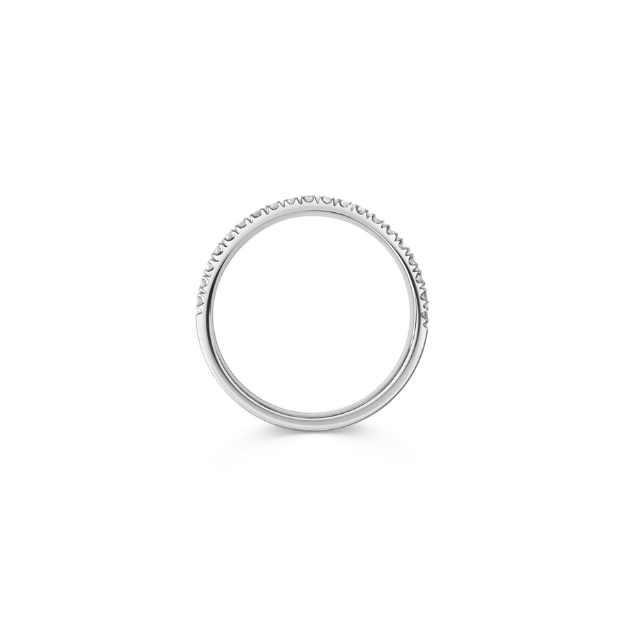 The Trinity Knife Edge with Diamonds Wedding Ring by East London jeweller Rachel Boston | Discover our collections of unique and timeless engagement rings, wedding rings, and modern fine jewellery. - Rachel Boston Jewellery