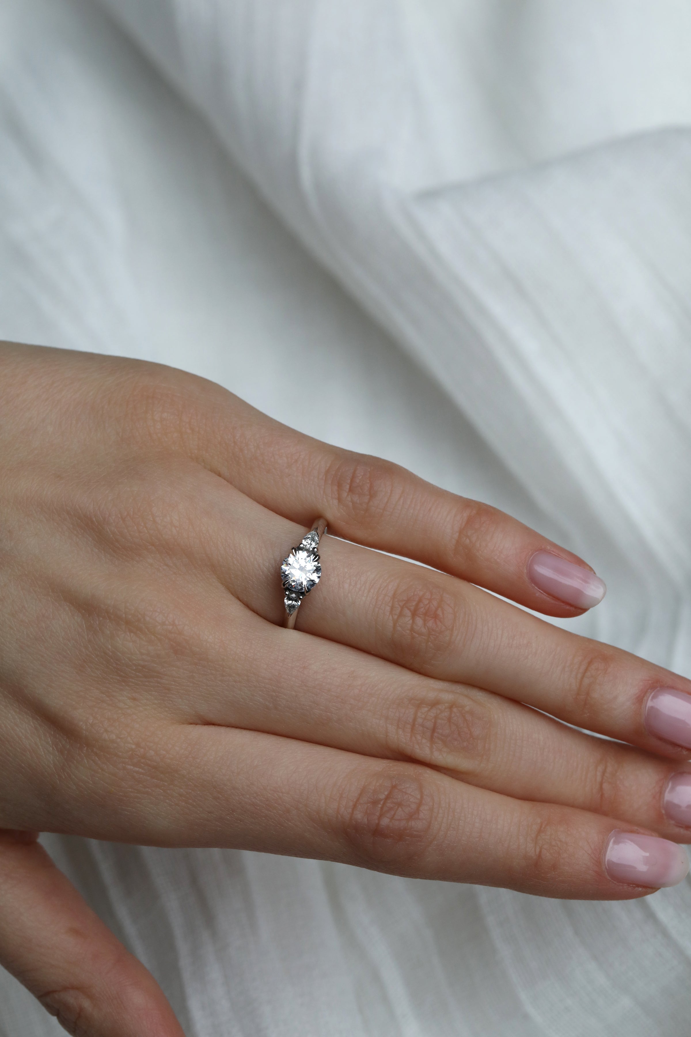 The Triton Ring by East London jeweller Rachel Boston | Discover our collections of unique and timeless engagement rings, wedding rings, and modern fine jewellery.