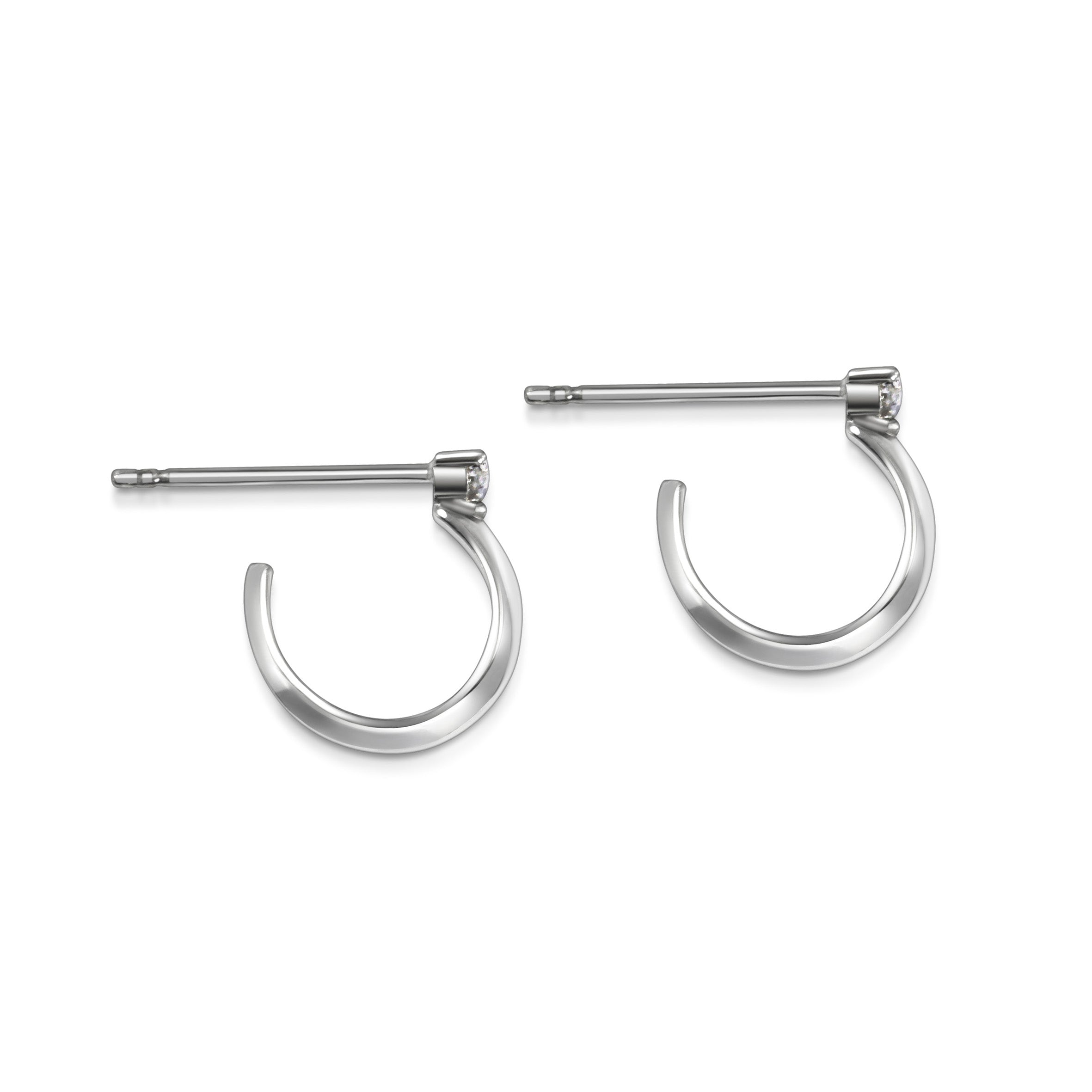 The Uruz Grey Diamond Earrings by East London jeweller Rachel Boston | Discover our collections of unique and timeless engagement rings, wedding rings, and modern fine jewellery.