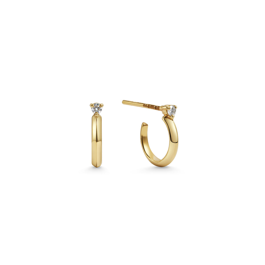 The Uruz White Diamond Earrings by East London jeweller Rachel Boston | Discover our collections of unique and timeless engagement rings, wedding rings, and modern fine jewellery. - Rachel Boston Jewellery