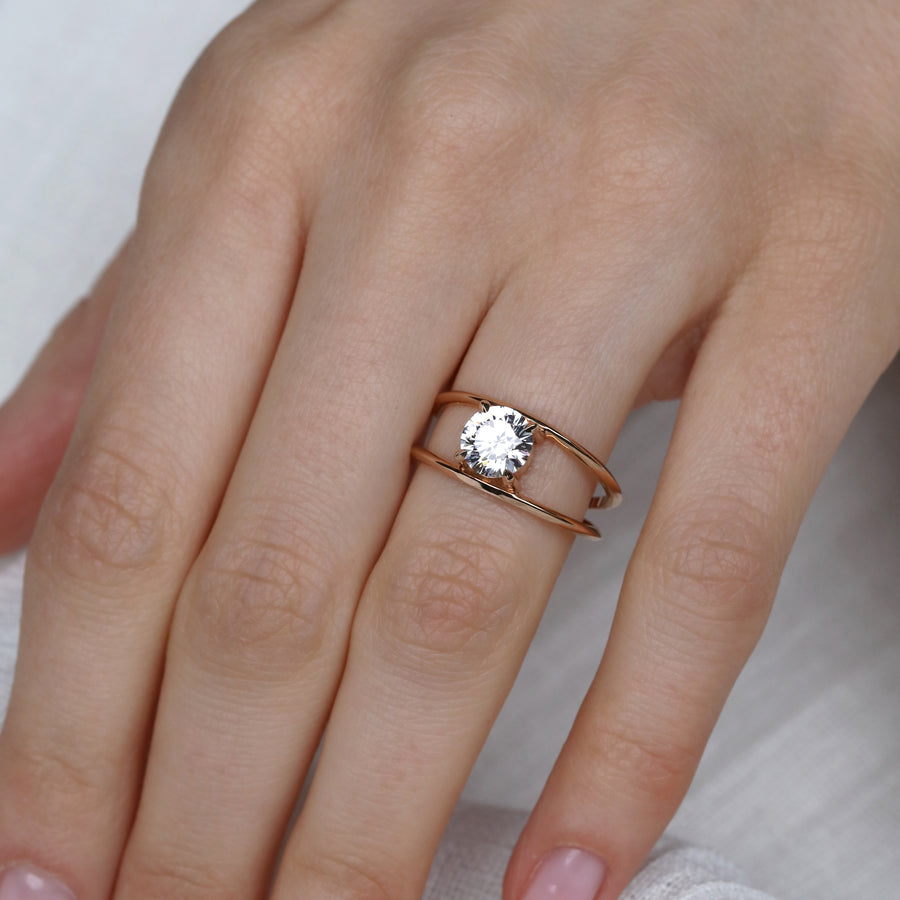 The Vivian Ring by East London jeweller Rachel Boston | Discover our collections of unique and timeless engagement rings, wedding rings, and modern fine jewellery. - Rachel Boston Jewellery