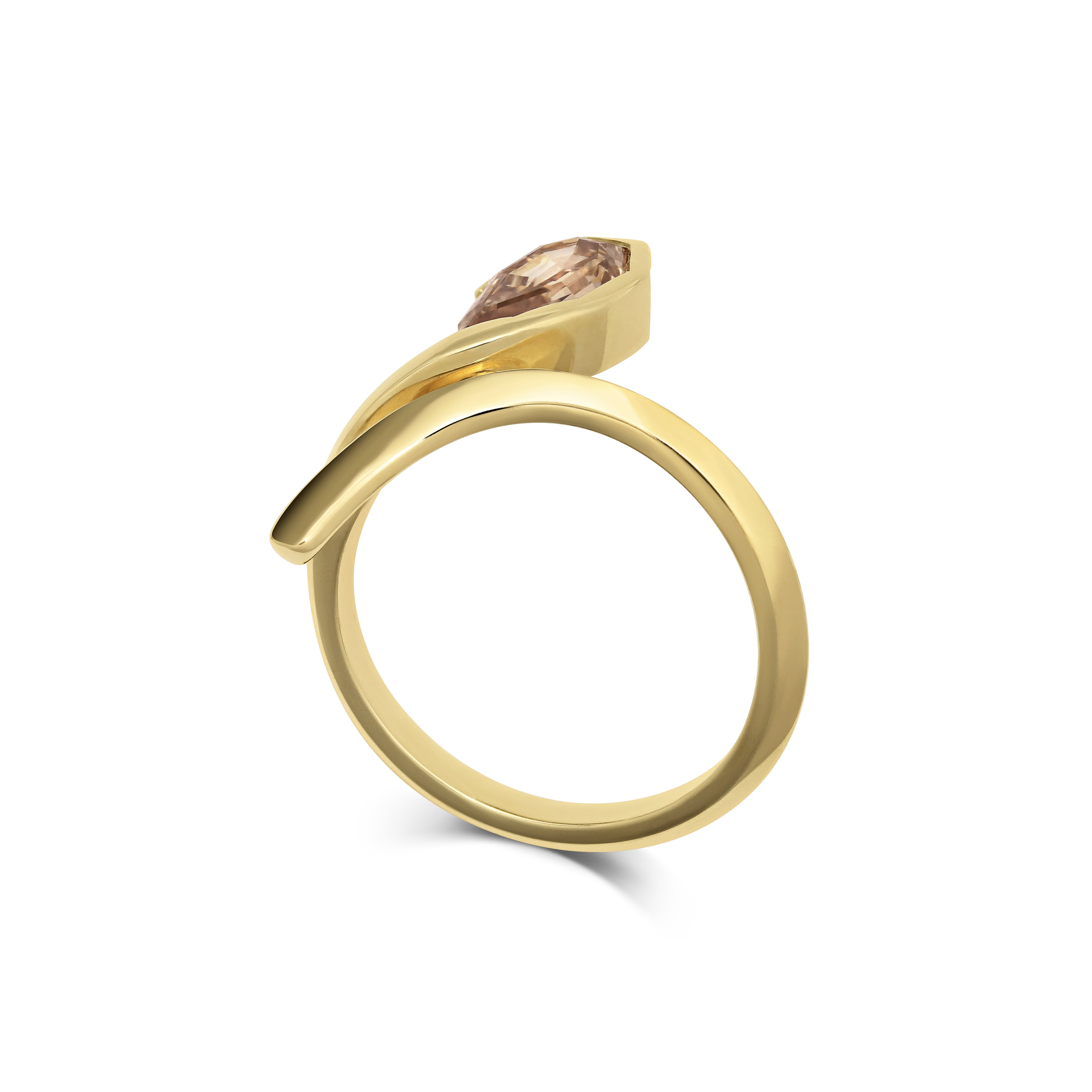 The Whirl Ring by East London jeweller Rachel Boston | Discover our collections of unique and timeless engagement rings, wedding rings, and modern fine jewellery.