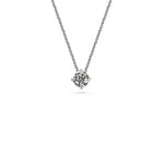4mm White Diamond Slider Necklace