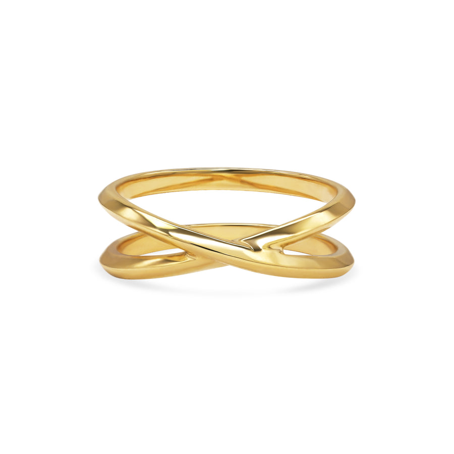 The Cross Ring by East London jeweller Rachel Boston | Discover our collections of unique and timeless engagement rings, wedding rings, and modern fine jewellery. - Rachel Boston Jewellery