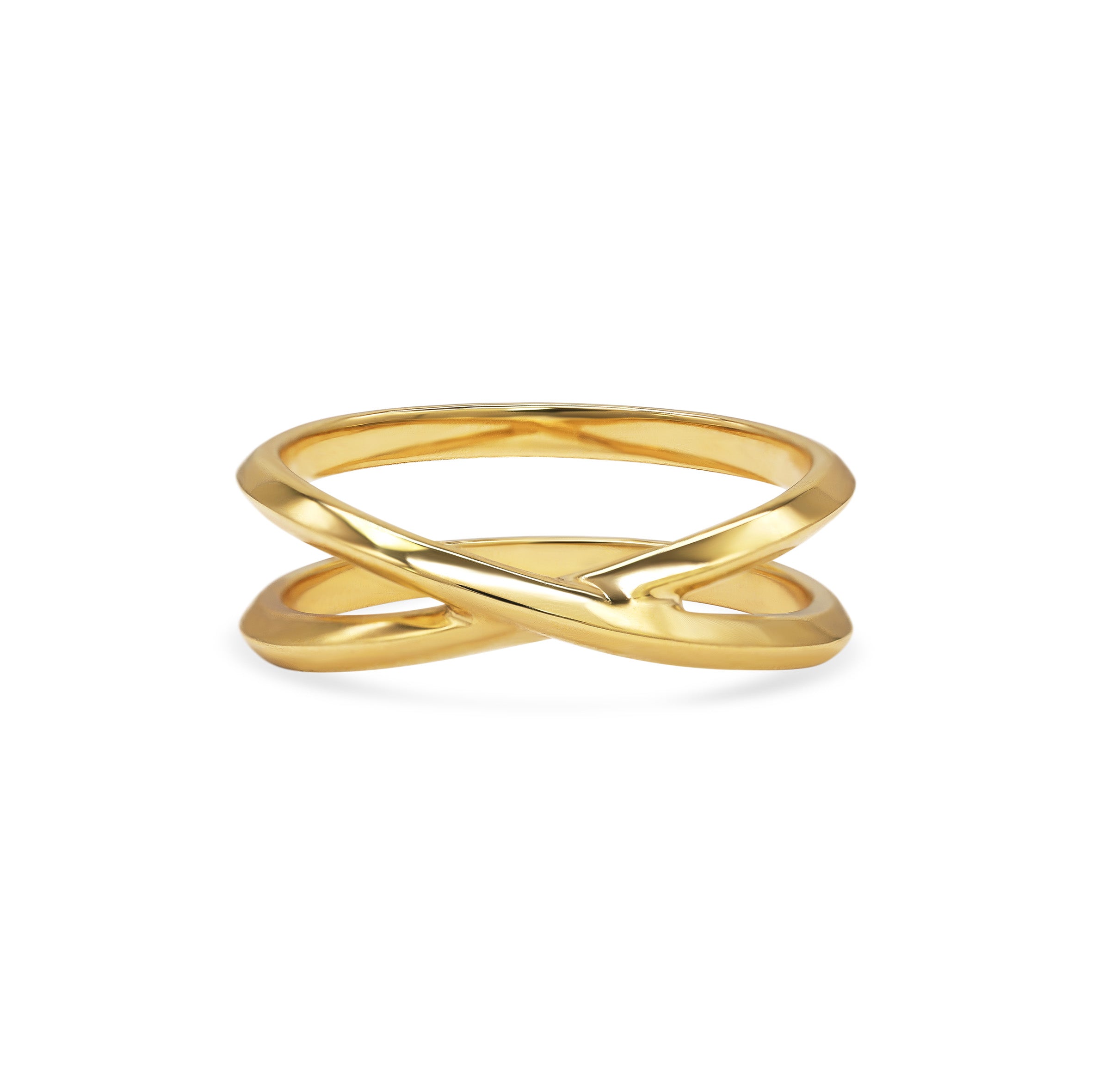 The Cross Ring by East London jeweller Rachel Boston | Discover our collections of unique and timeless engagement rings, wedding rings, and modern fine jewellery.