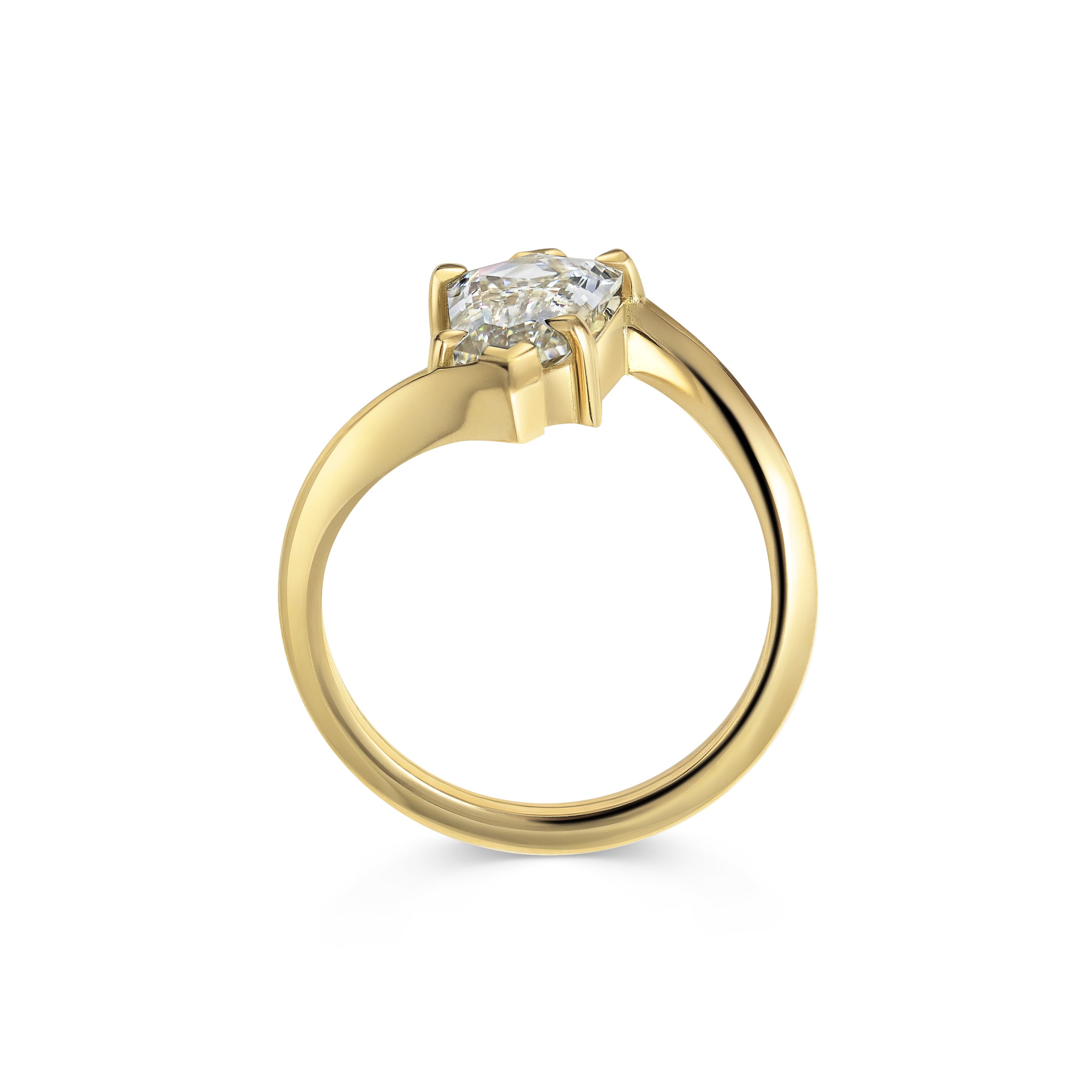The Azenith Ring by East London jeweller Rachel Boston | Discover our collections of unique and timeless engagement rings, wedding rings, and modern fine jewellery.