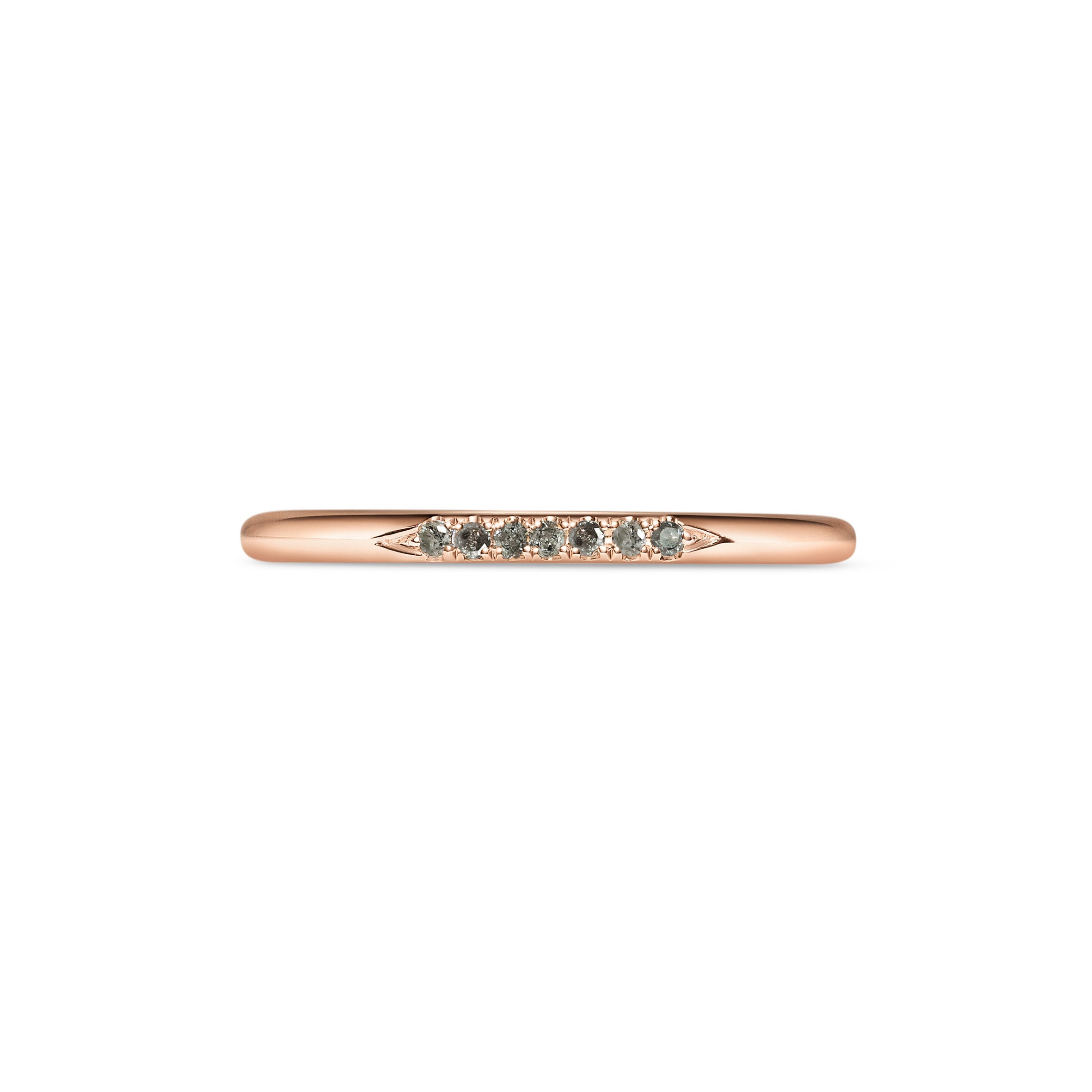 The Skinny Stone Band - Grey Diamonds by East London jeweller Rachel Boston | Discover our collections of unique and timeless engagement rings, wedding rings, and modern fine jewellery.