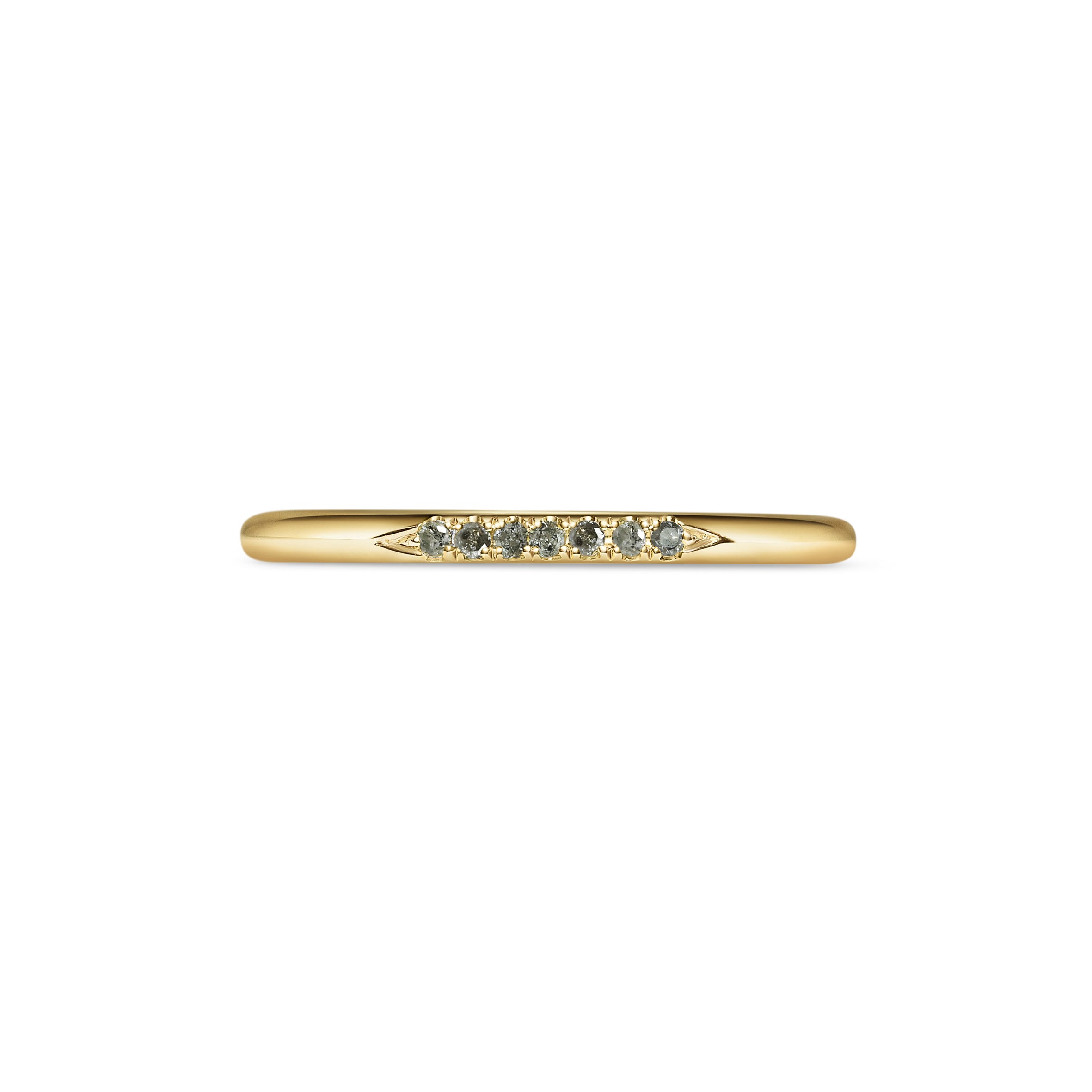 The Skinny Stone Band - Grey Diamonds by East London jeweller Rachel Boston | Discover our collections of unique and timeless engagement rings, wedding rings, and modern fine jewellery.