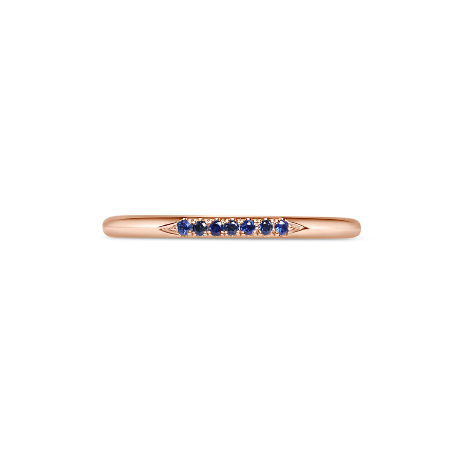 The Skinny Stone Band - Sapphires by East London jeweller Rachel Boston | Discover our collections of unique and timeless engagement rings, wedding rings, and modern fine jewellery. - Rachel Boston Jewellery