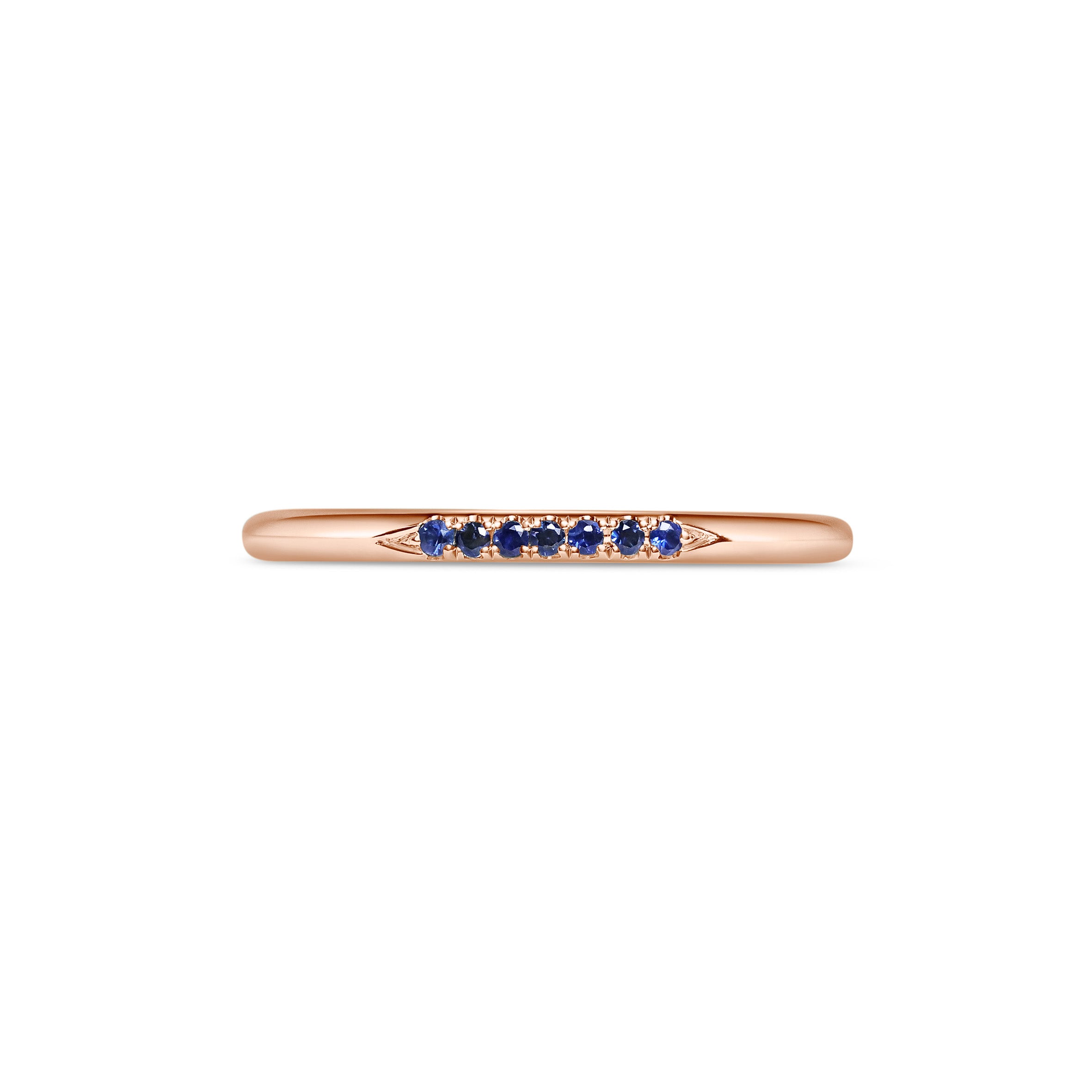 The Skinny Stone Band - Sapphires by East London jeweller Rachel Boston | Discover our collections of unique and timeless engagement rings, wedding rings, and modern fine jewellery.